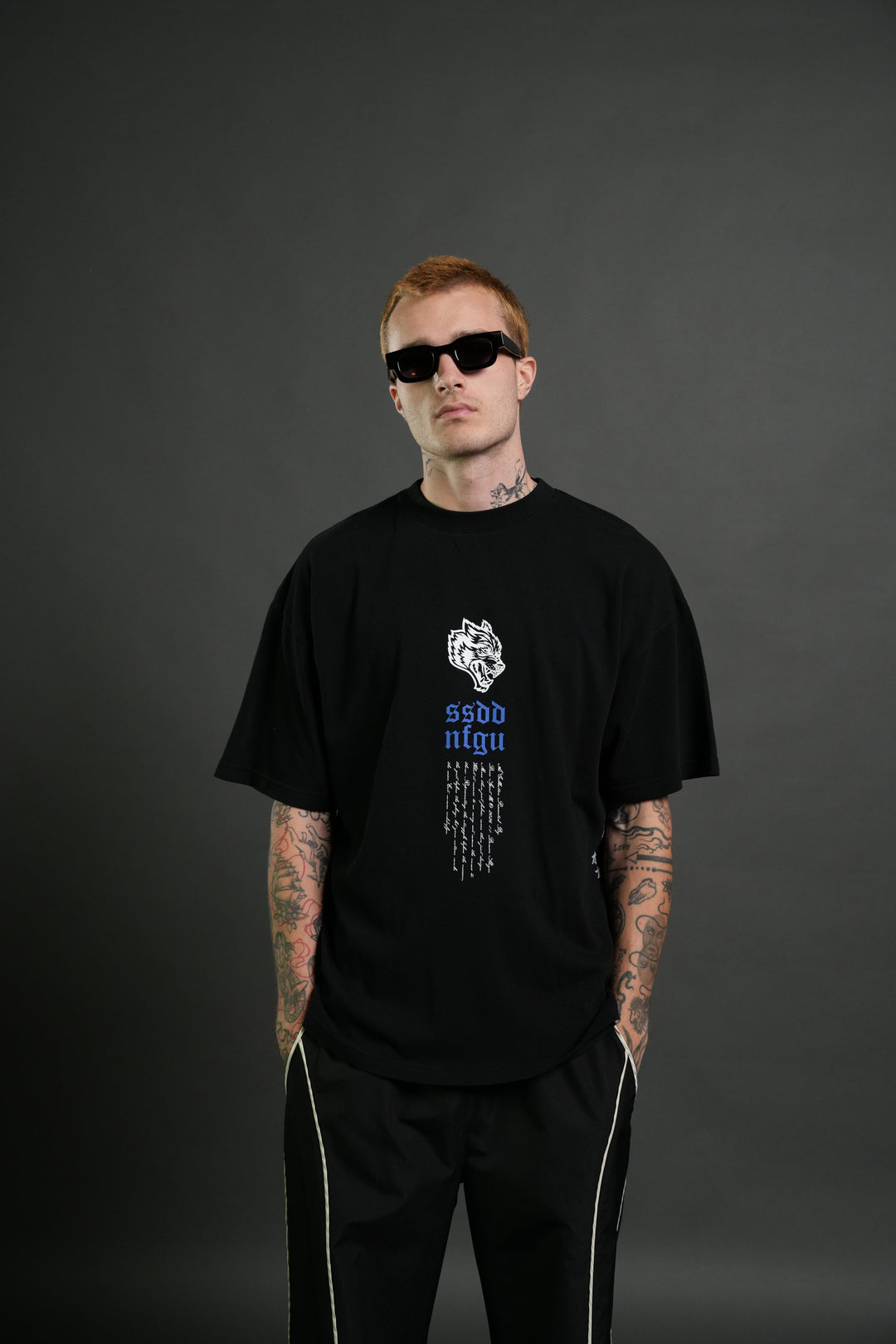Relentless Premium Oversized Tee in Black