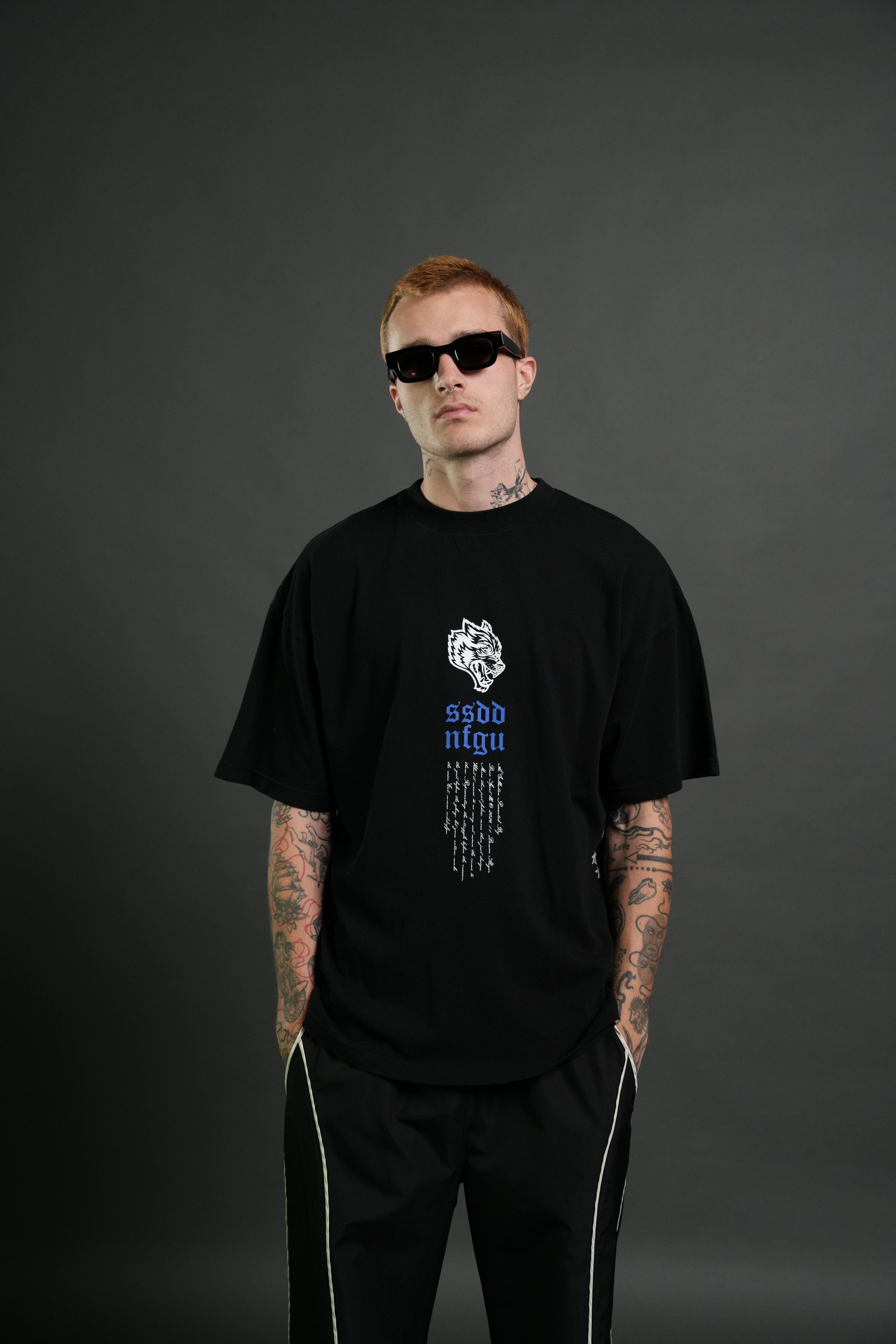 Relentless Premium Oversized Tee in Black