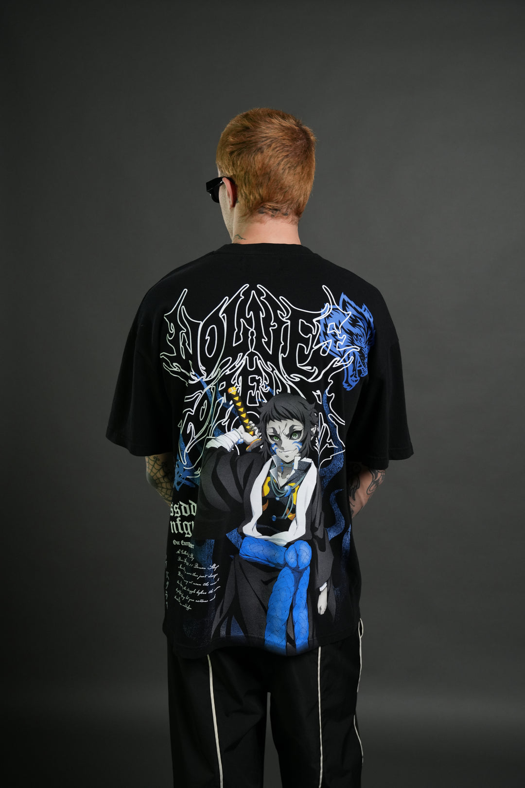 Relentless Premium Oversized Tee in Black