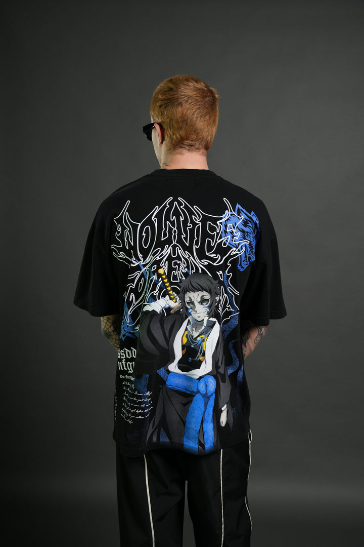 Relentless Premium Oversized Tee in Black