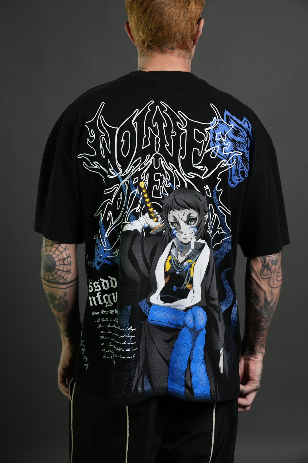 Relentless Premium Oversized Tee in Black