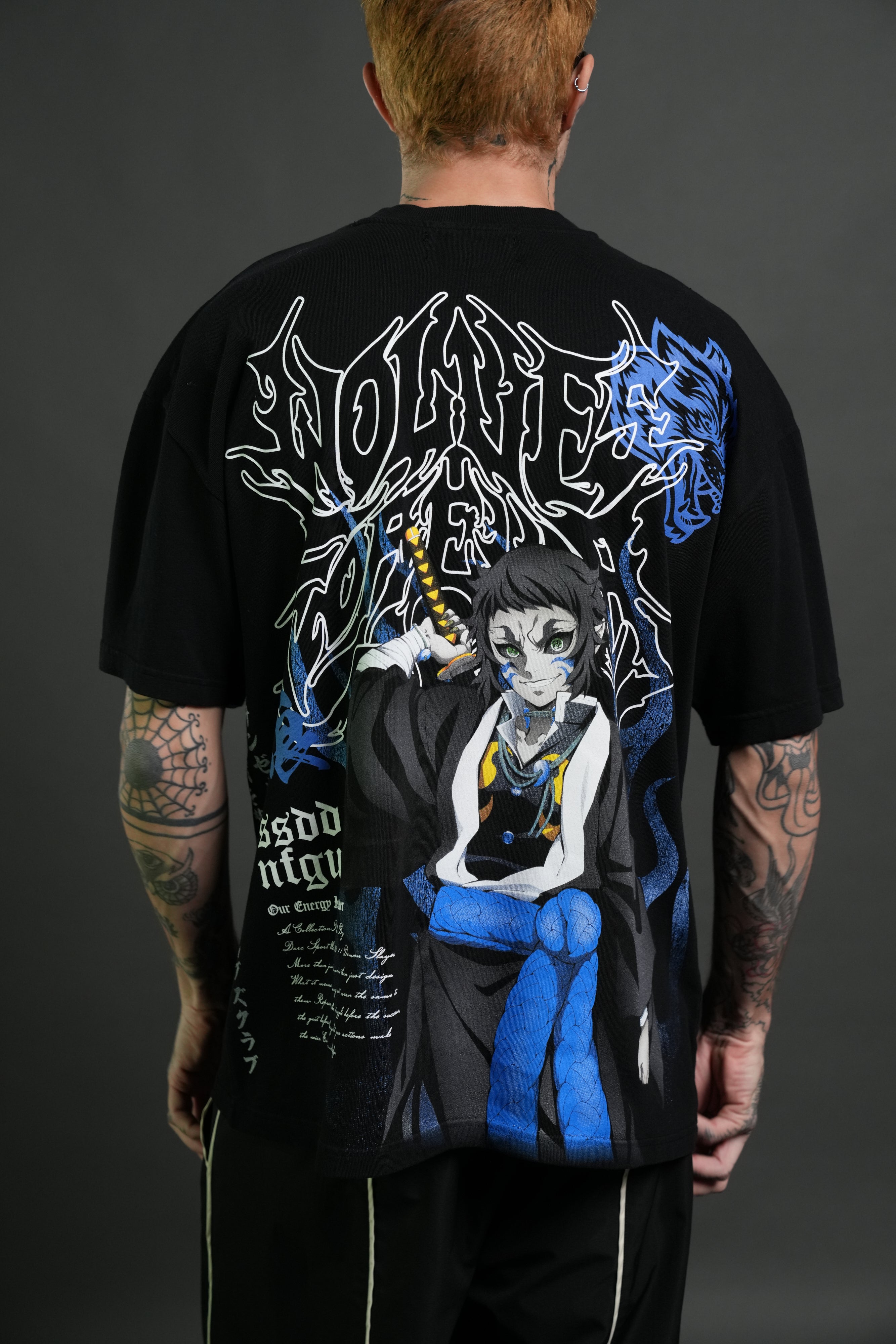 Relentless Premium Oversized Tee in Black