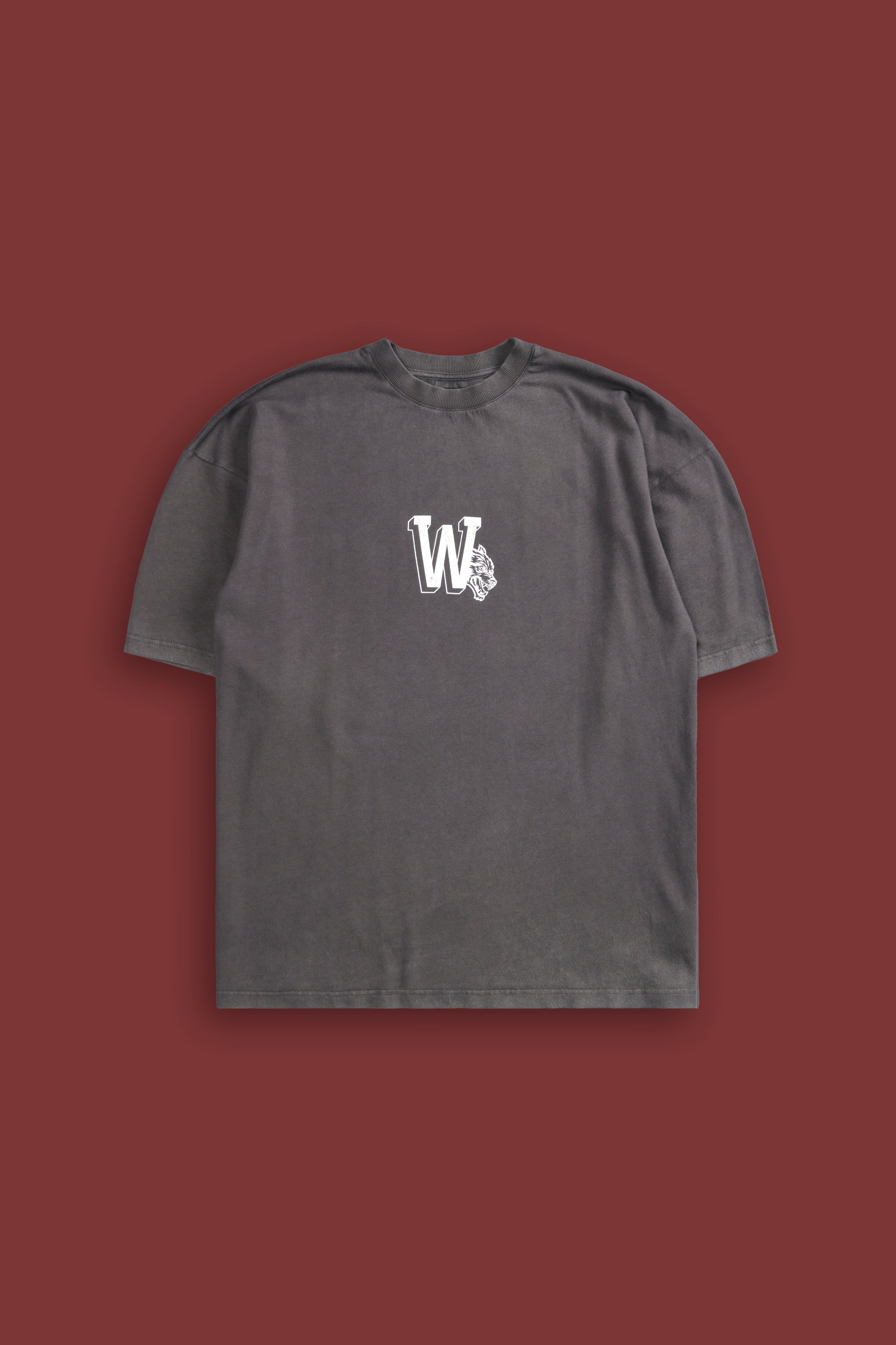 Our Stamp "Premium" Oversized Tee in Wolf Gray