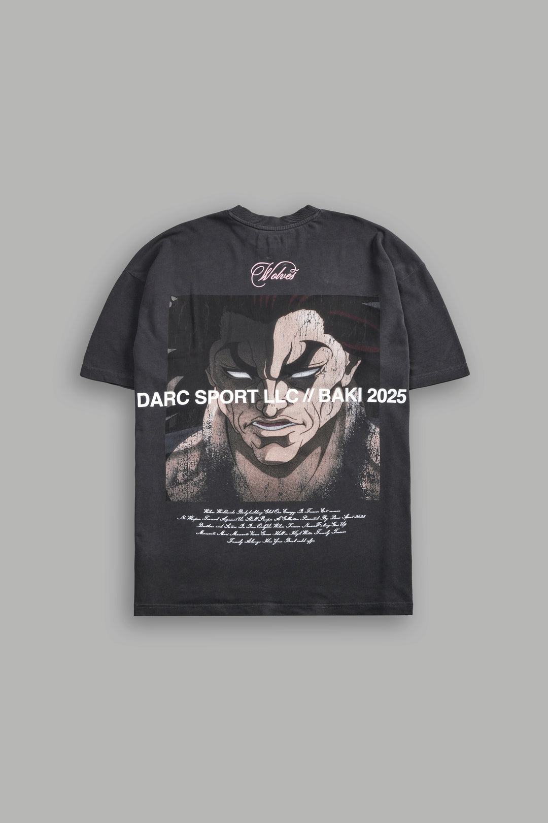 (1 Of 500) Wrath of Ogre "Premium" Oversized Tee in Wolf Gray
