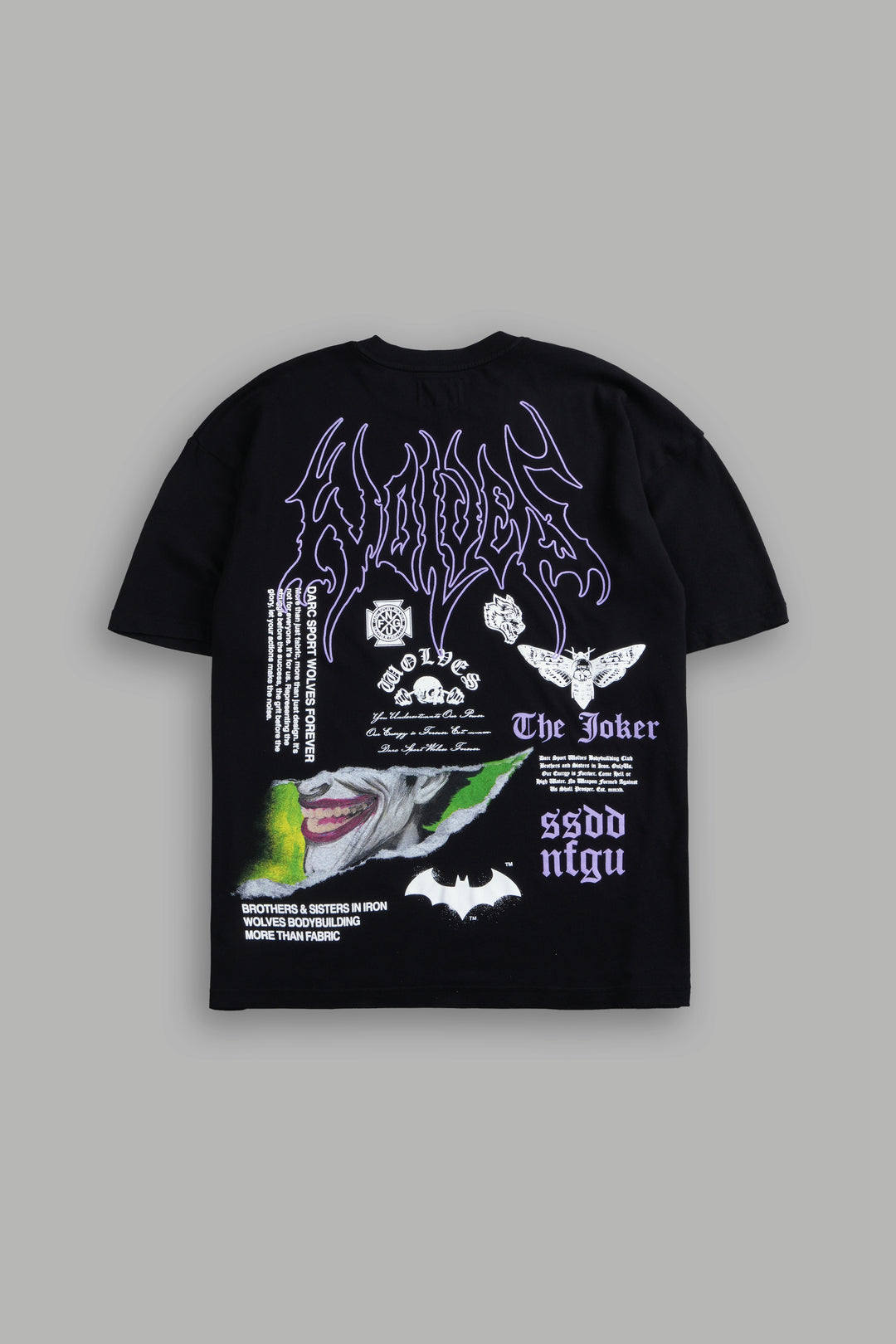 Smile "Premium" Oversized Tee in Black