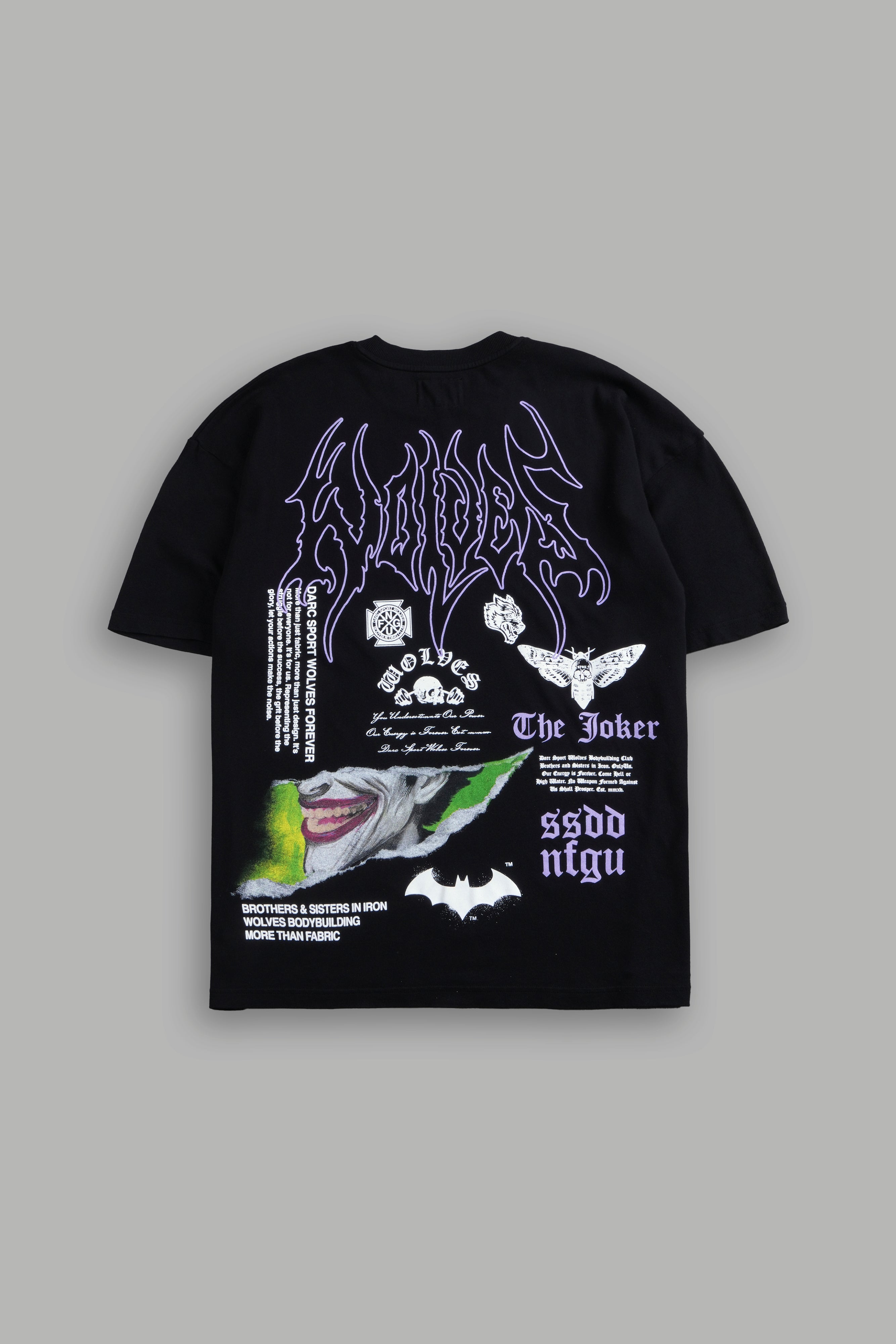 Smile "Premium" Oversized Tee in Black