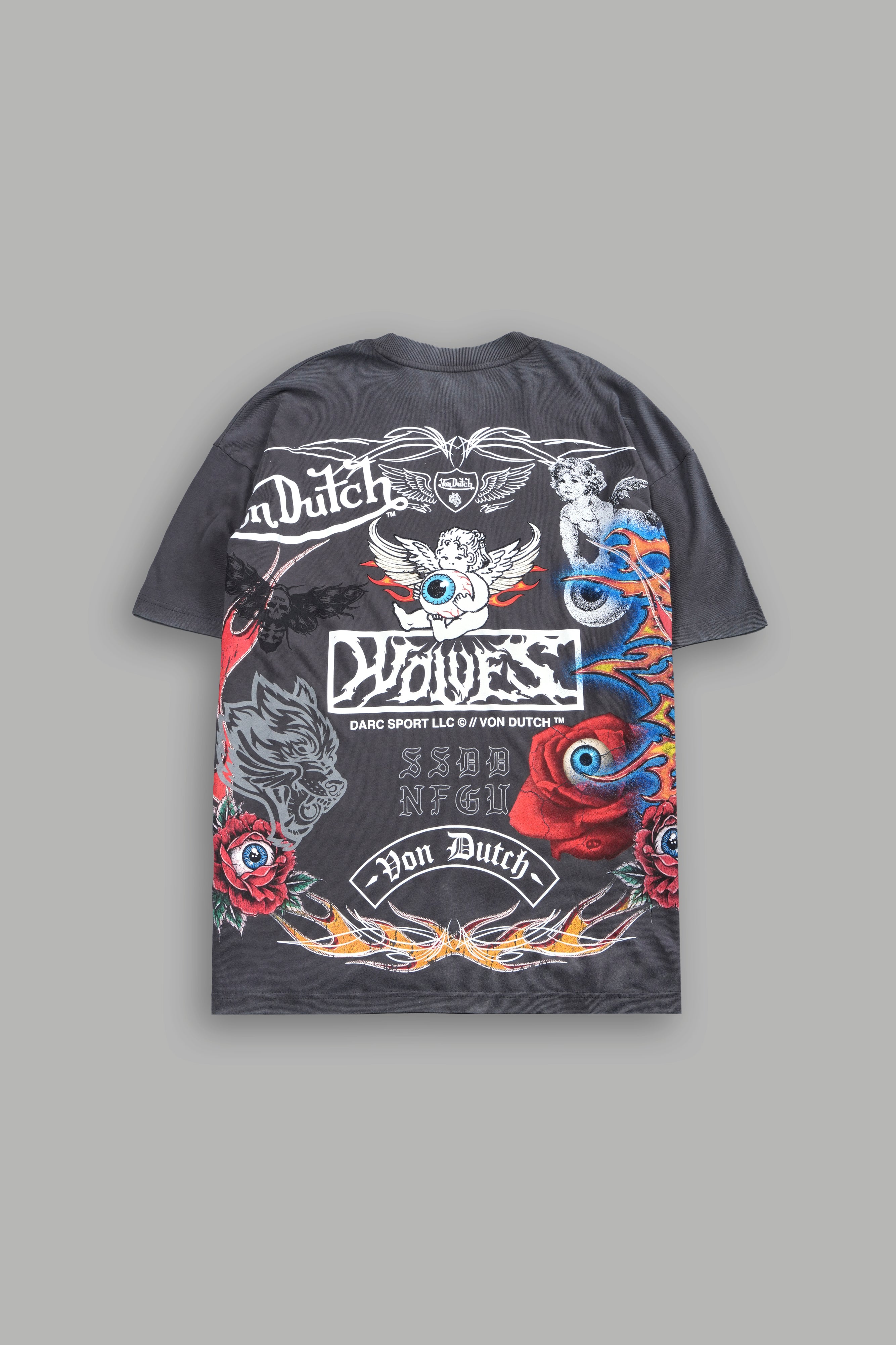 Kulture Klash V2 Premium Oversized Tee in Wolf Gray