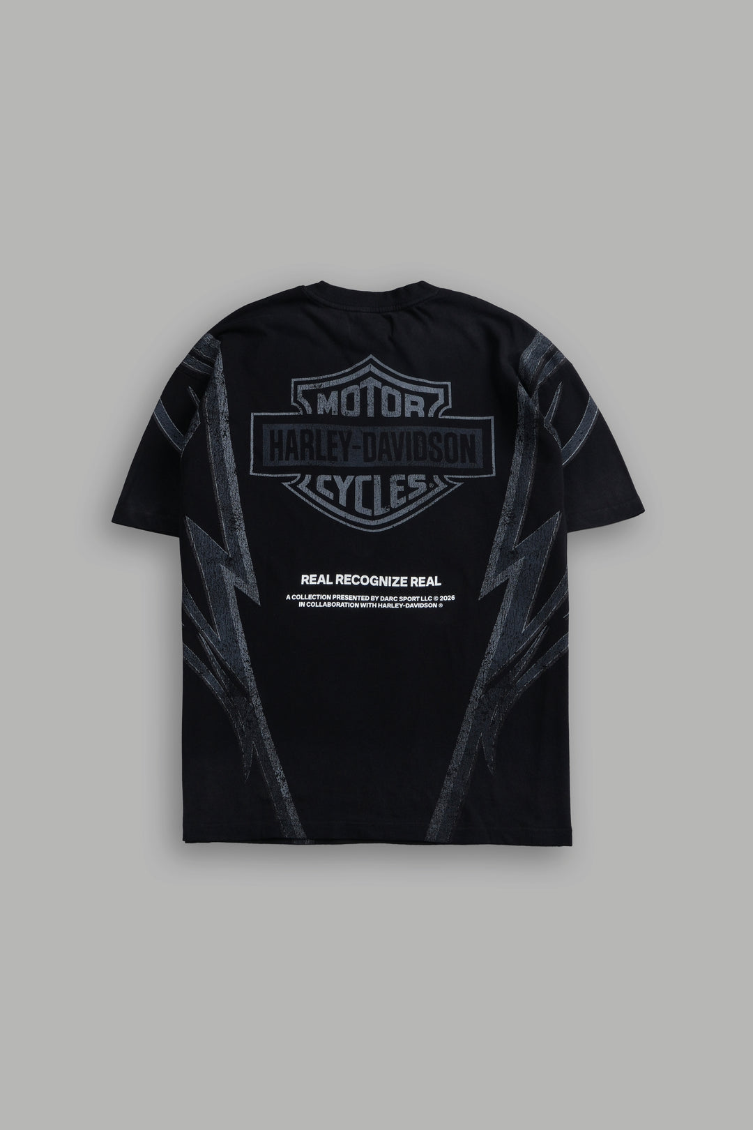 Real Recognize Real Unisex Premium Oversized Tee in Black Drift Wash