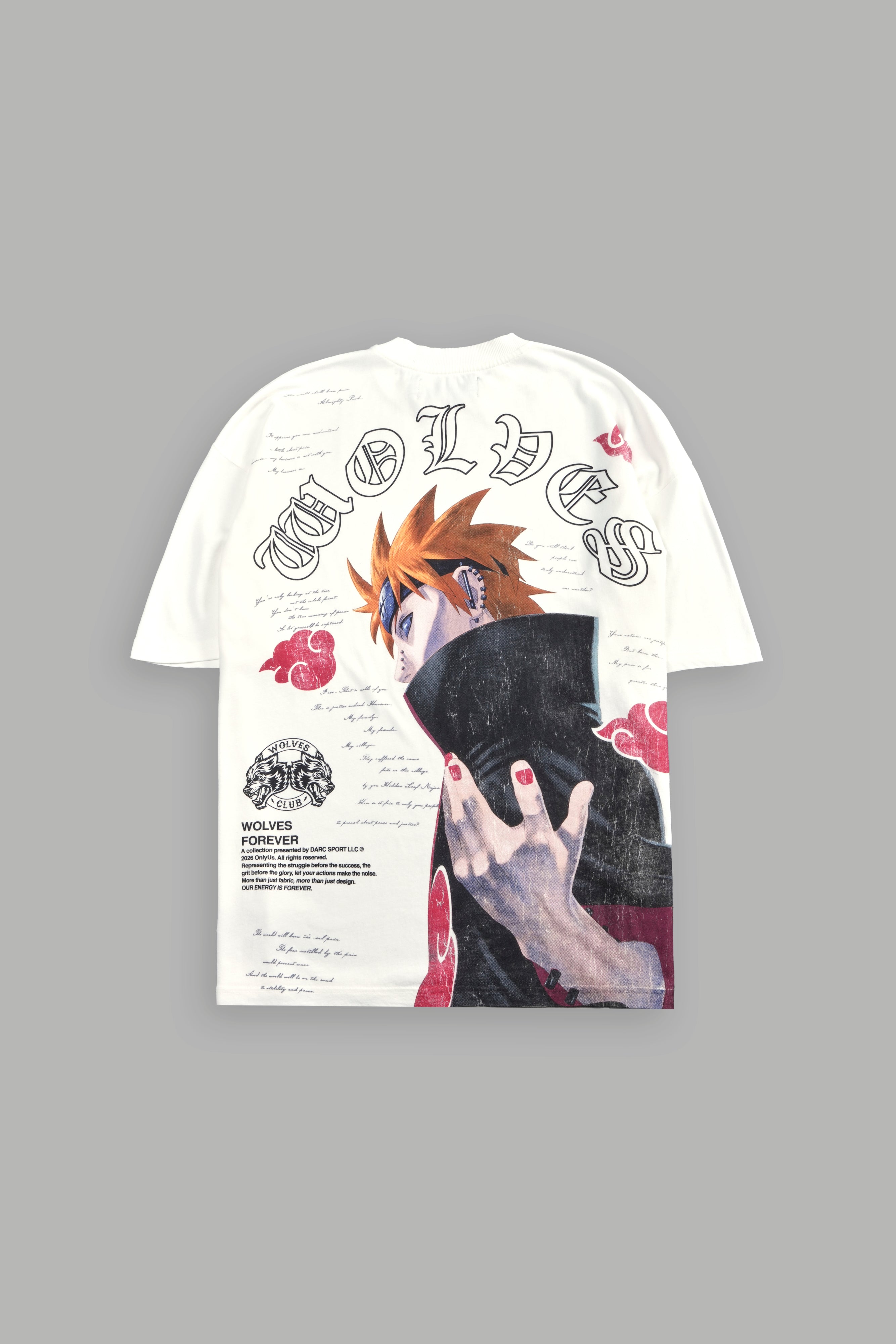 No Pain No Gain Premium Oversized Tee in Cream