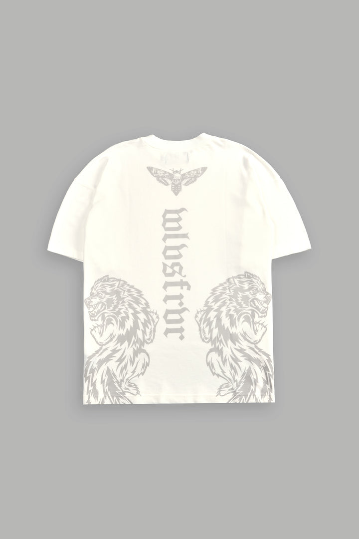 The Wolves & The Moth "Premium" Oversized Tee in Cream