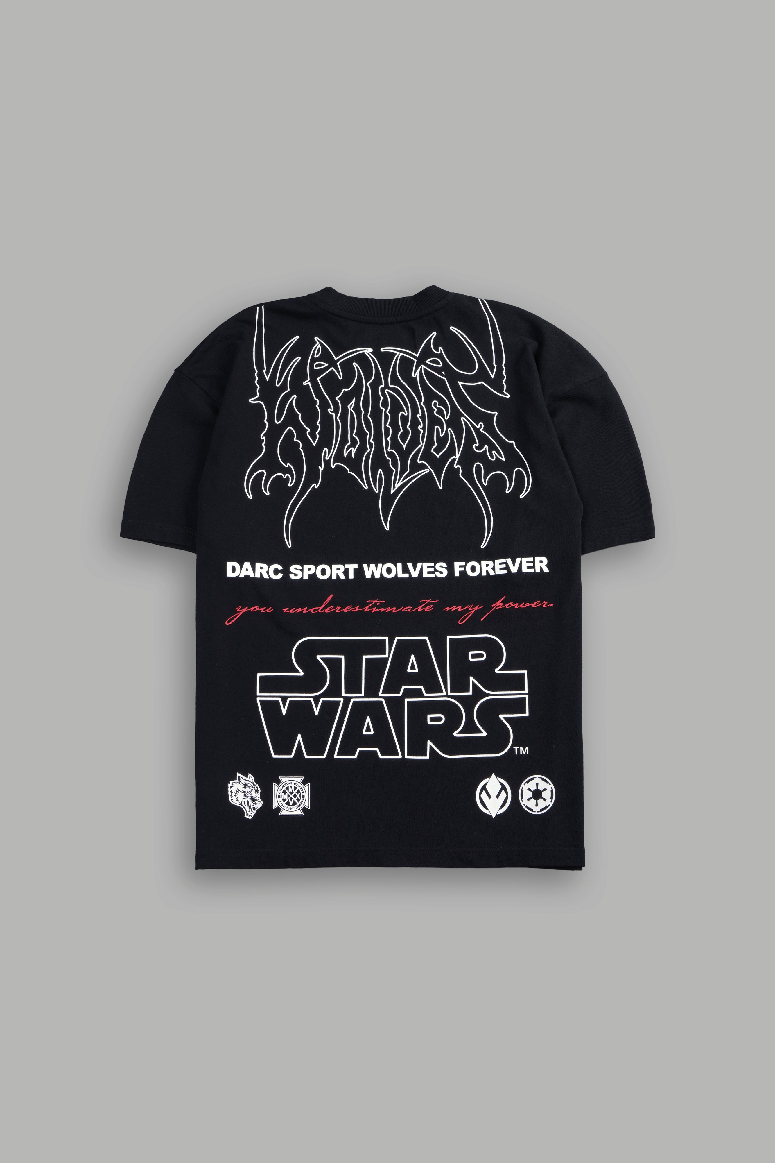 You Underestimate My Power "Premium" Oversized Tee in Black