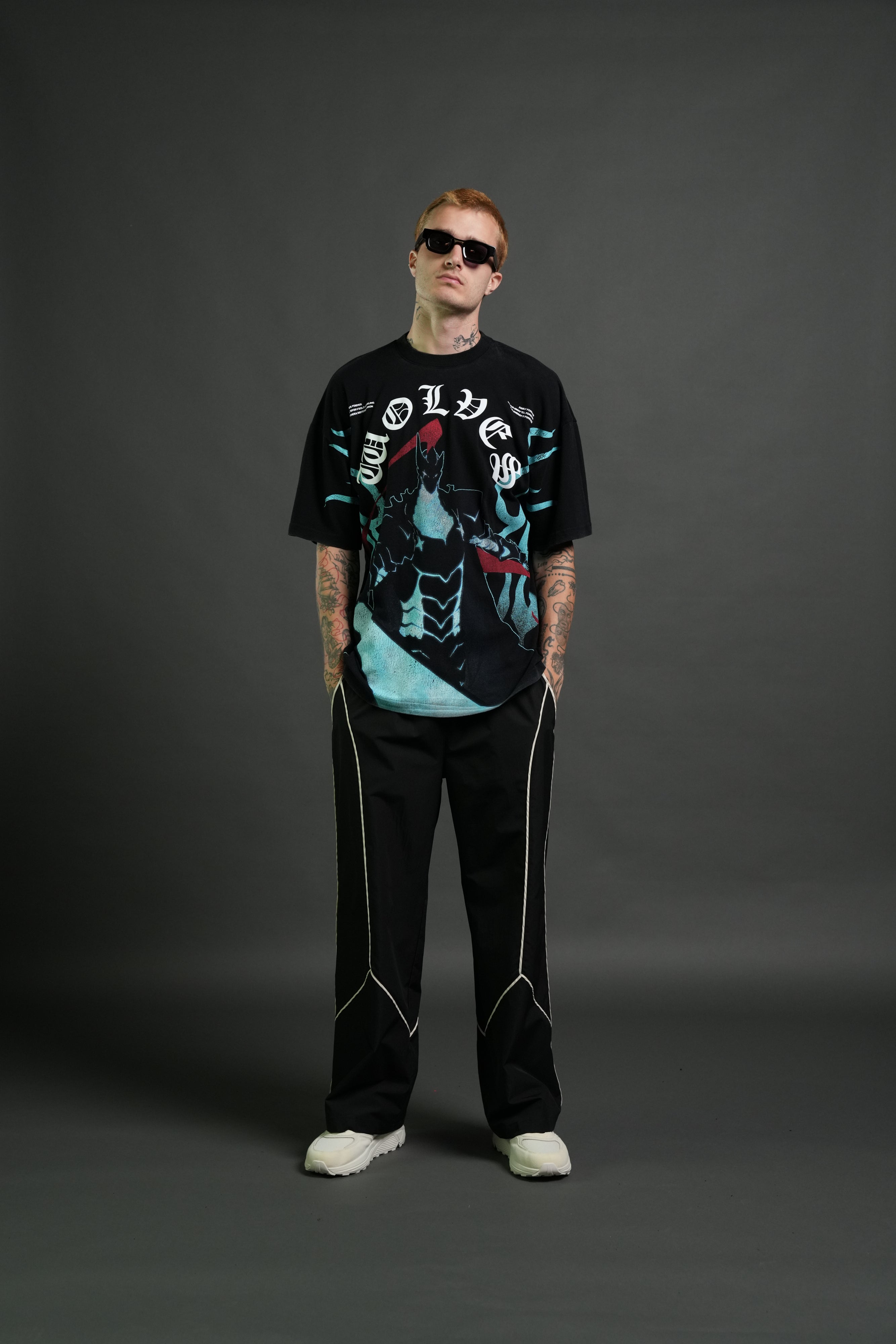 Igris Ascends Premium Oversized Tee in Black