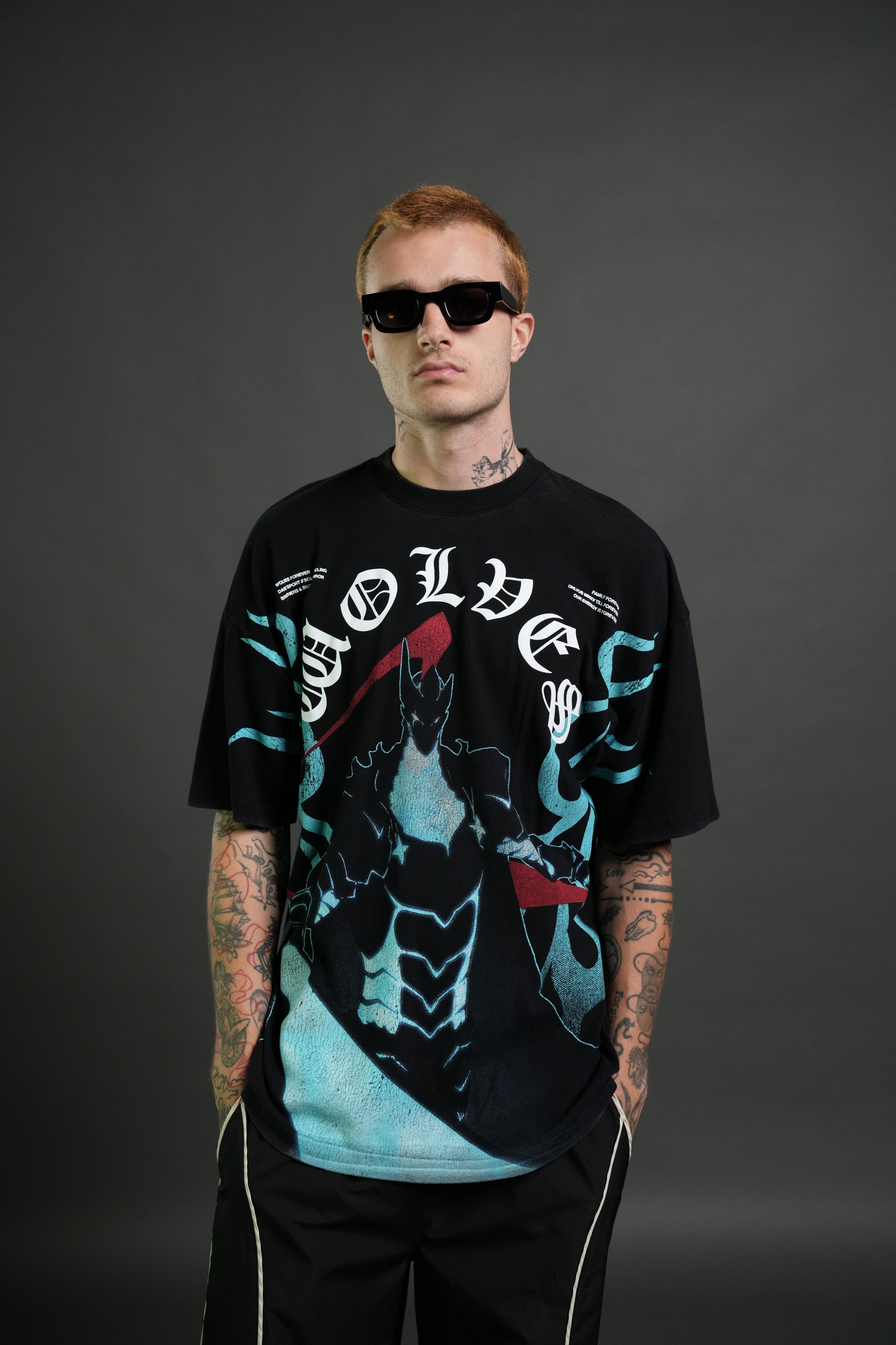 Igris Ascends Premium Oversized Tee in Black