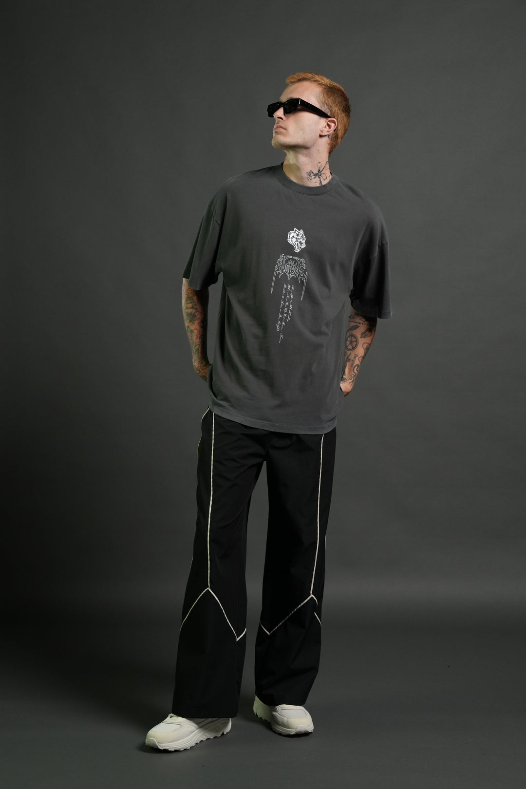 The Valkyrie Premium Oversized Tee in Wolf Gray