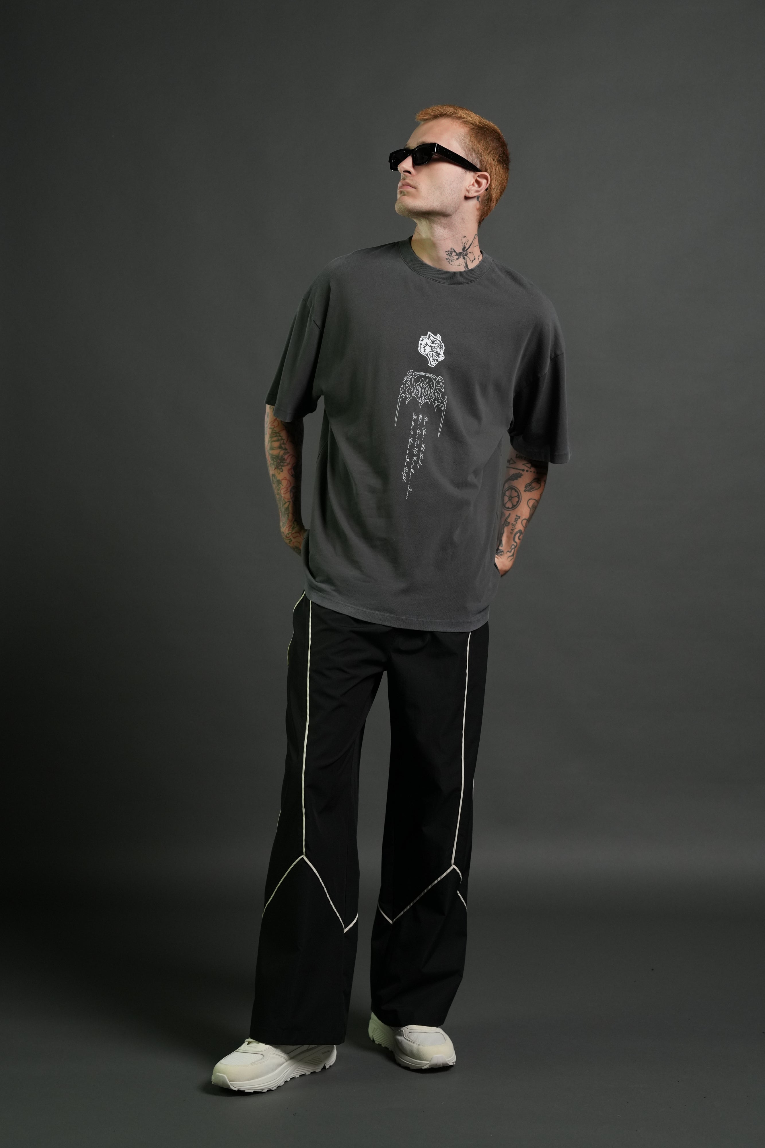 The Valkyrie Premium Oversized Tee in Wolf Gray
