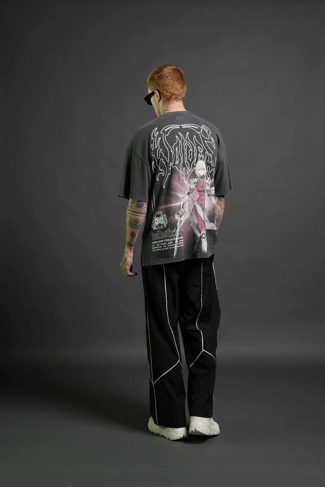 The Valkyrie Premium Oversized Tee in Wolf Gray