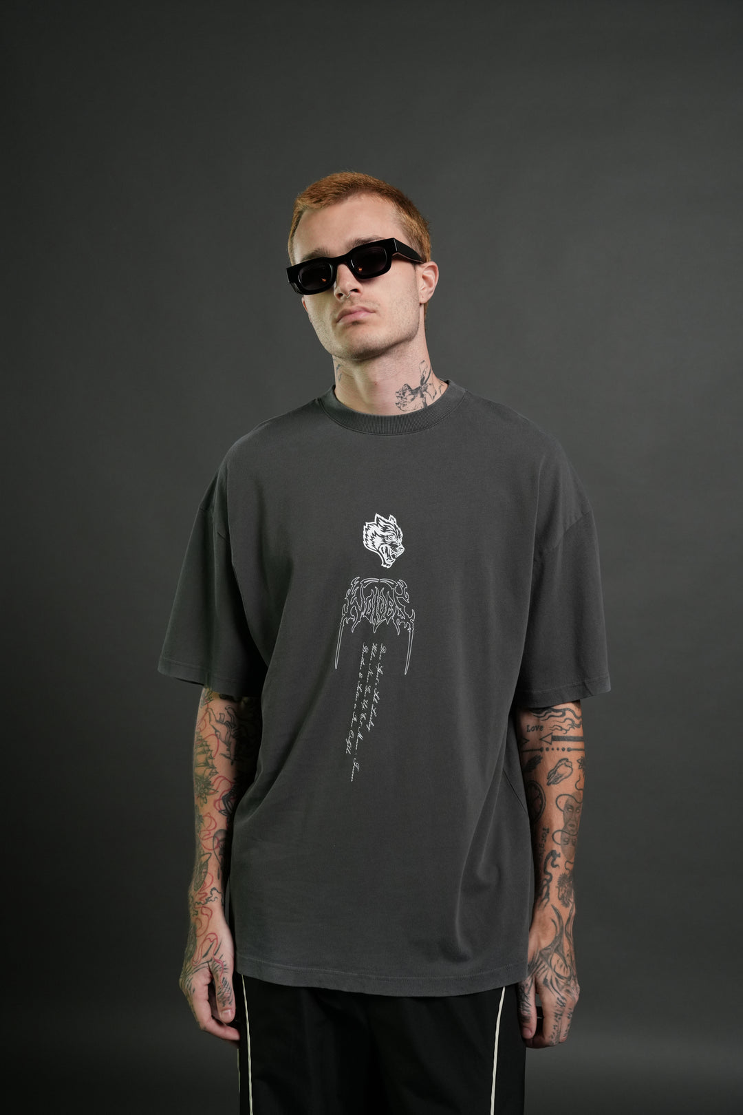 The Valkyrie Premium Oversized Tee in Wolf Gray