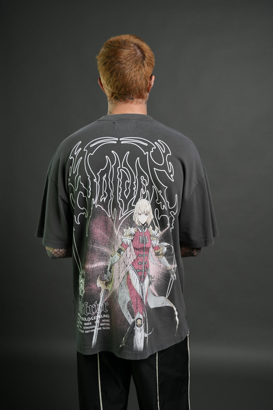 The Valkyrie Premium Oversized Tee in Wolf Gray