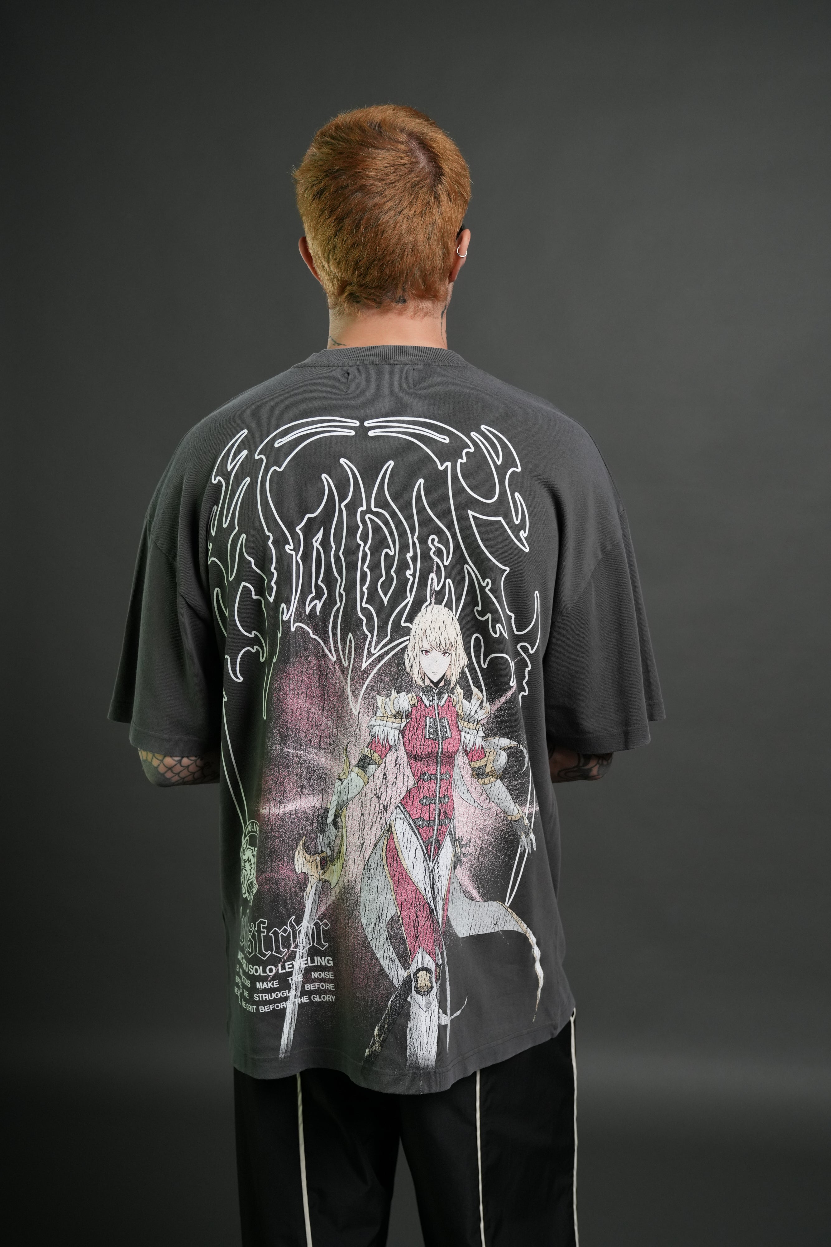 The Valkyrie Premium Oversized Tee in Wolf Gray