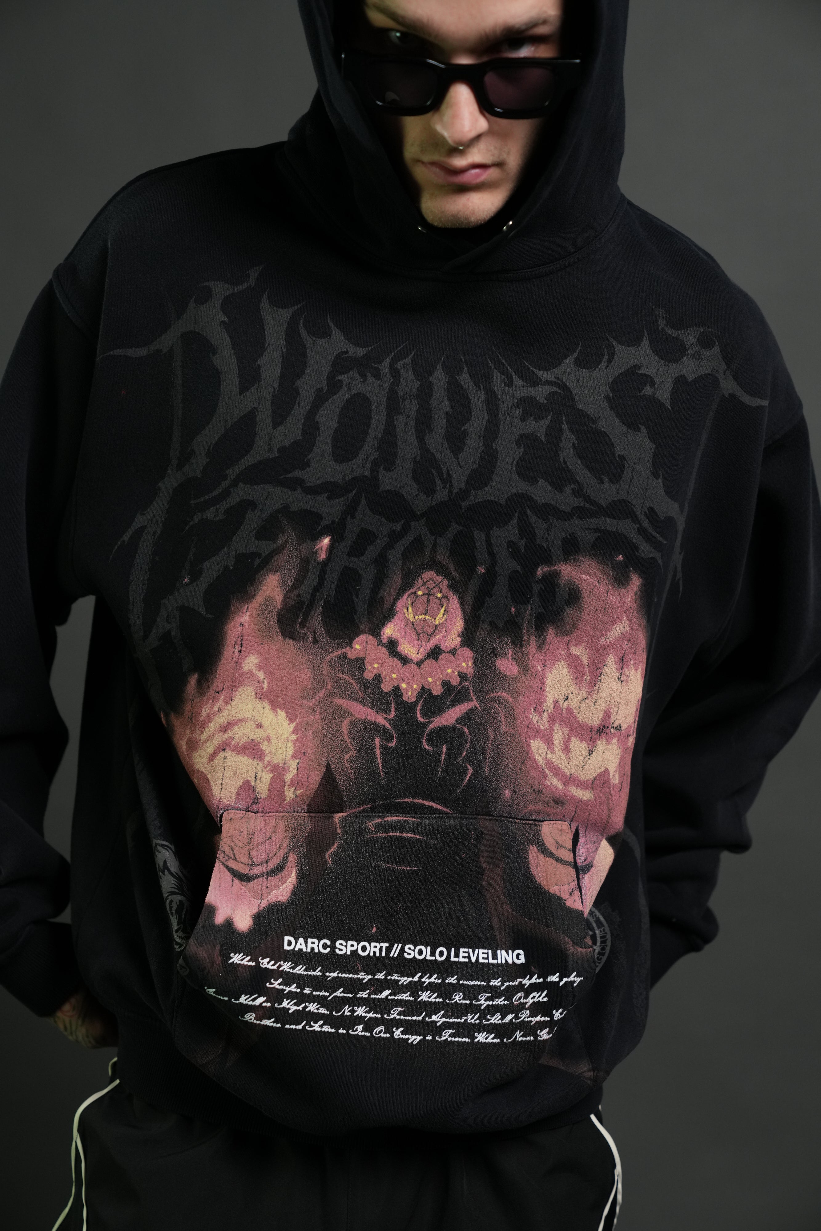 Darc Tusk "Pierce" Hoodie in Black Sun Fade