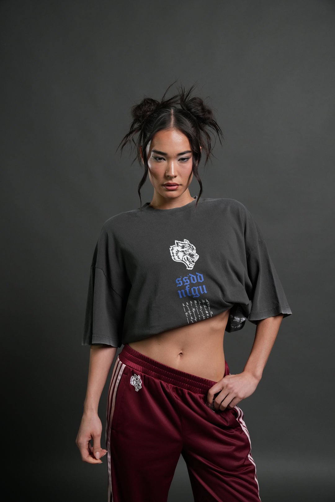 Relentless Premium Oversized Tee in Wolf Gray