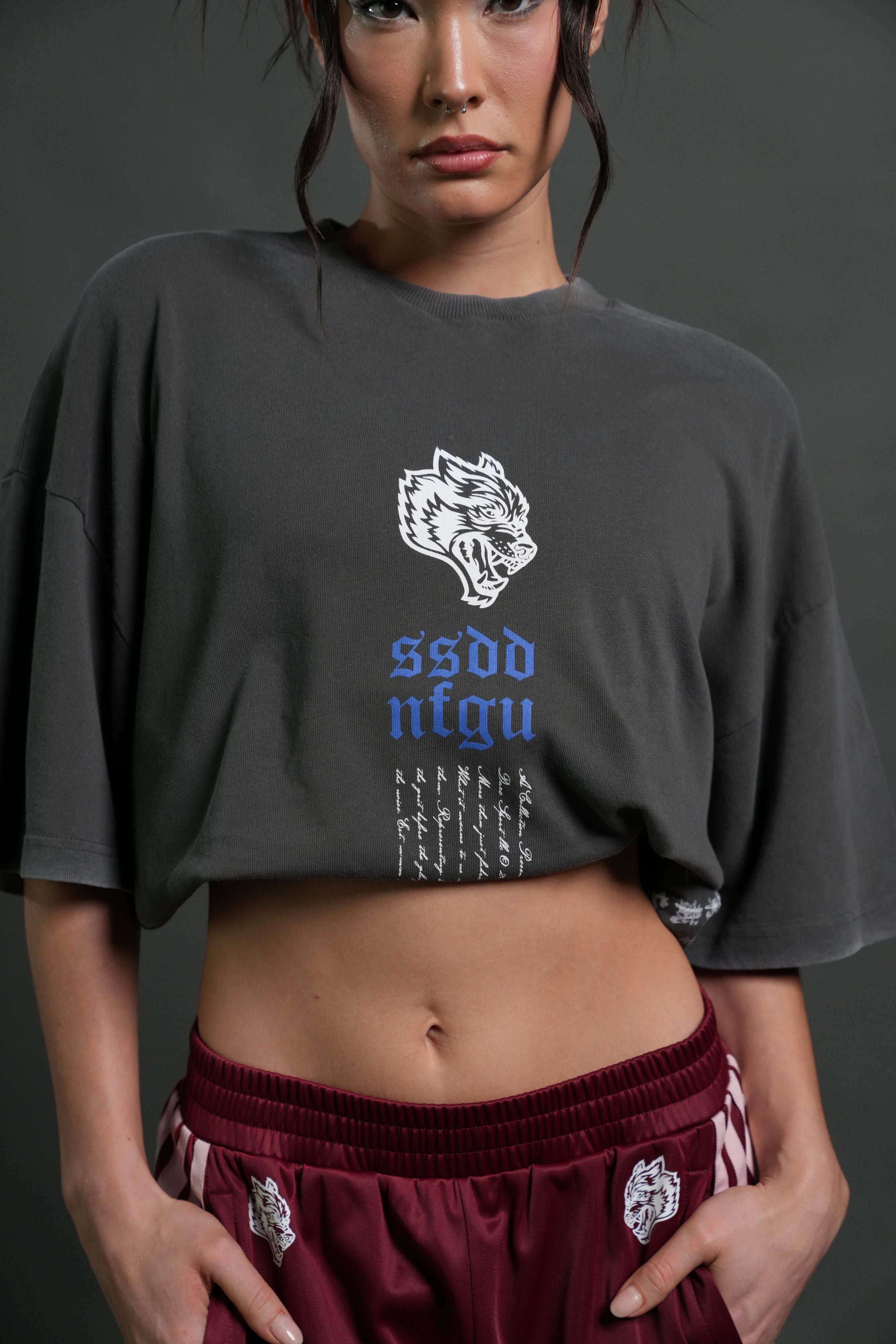 Relentless Premium Oversized Tee in Wolf Gray