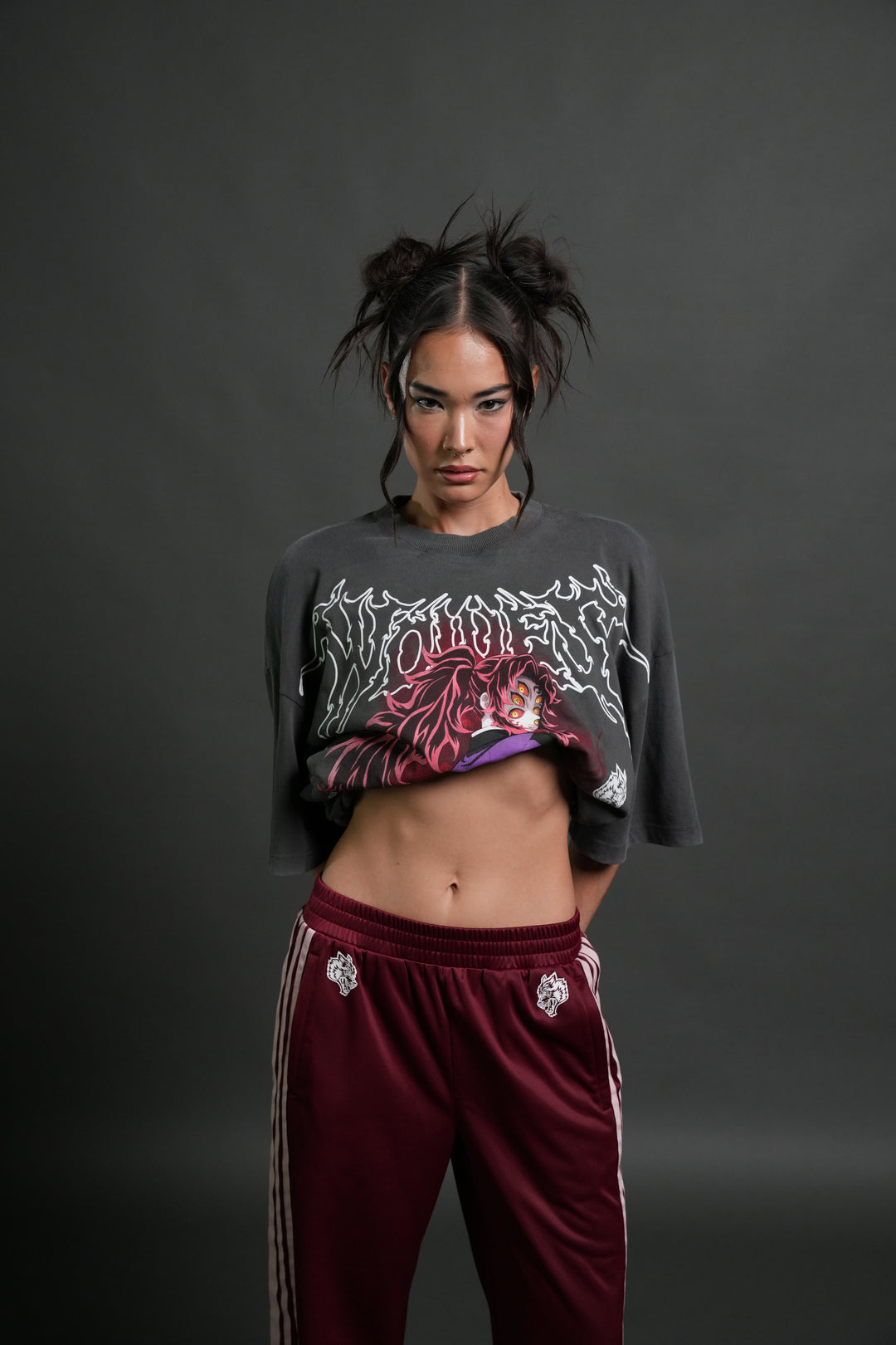 Blood Moon Premium Oversized Tee in Wolf Gray