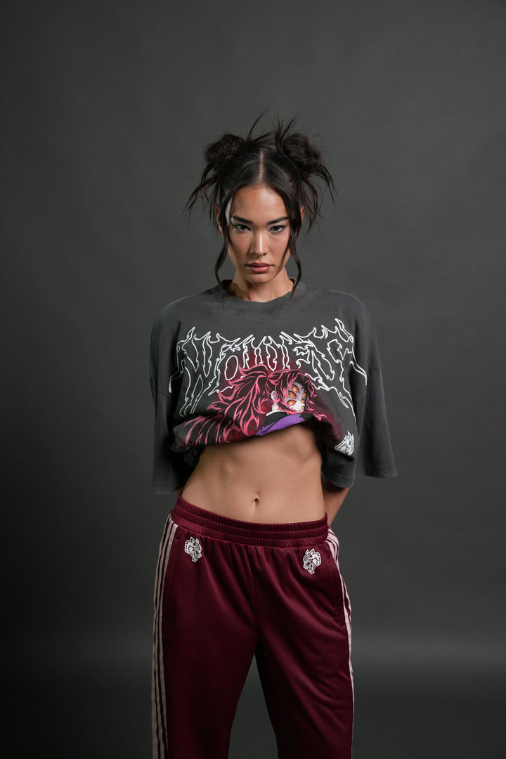 Blood Moon Premium Oversized Tee in Wolf Gray