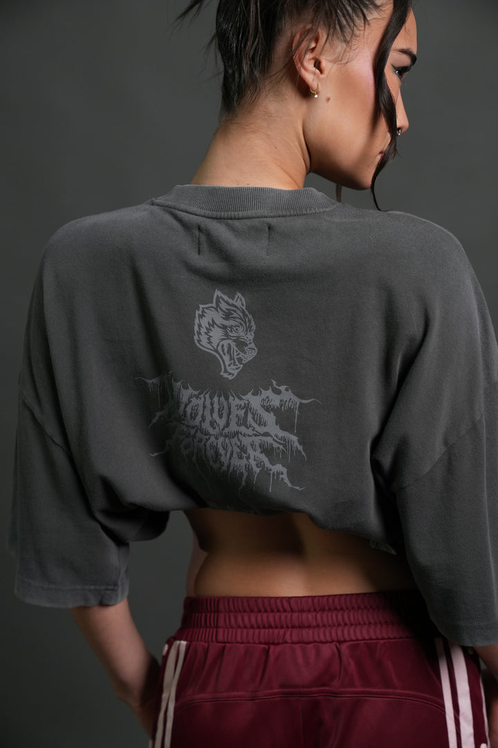 Blood Moon Premium Oversized Tee in Wolf Gray