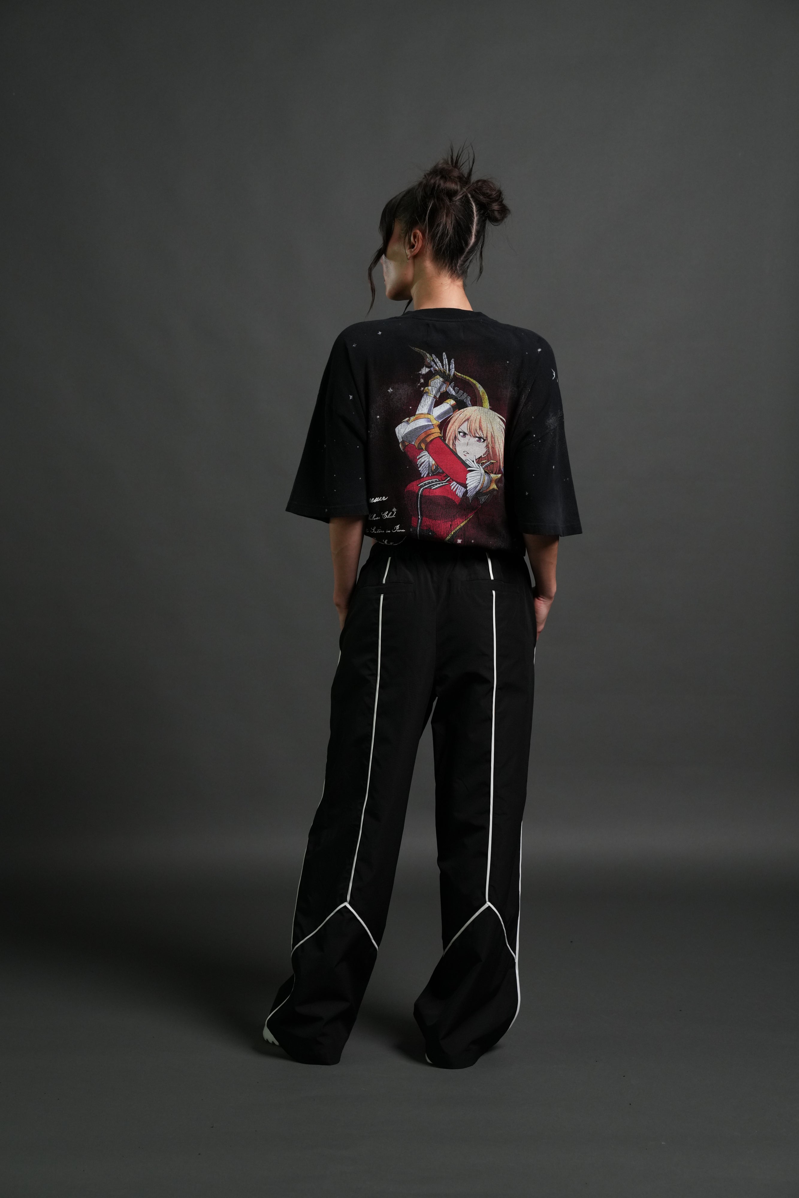 Celestial Knight Premium Oversized Tee in Black