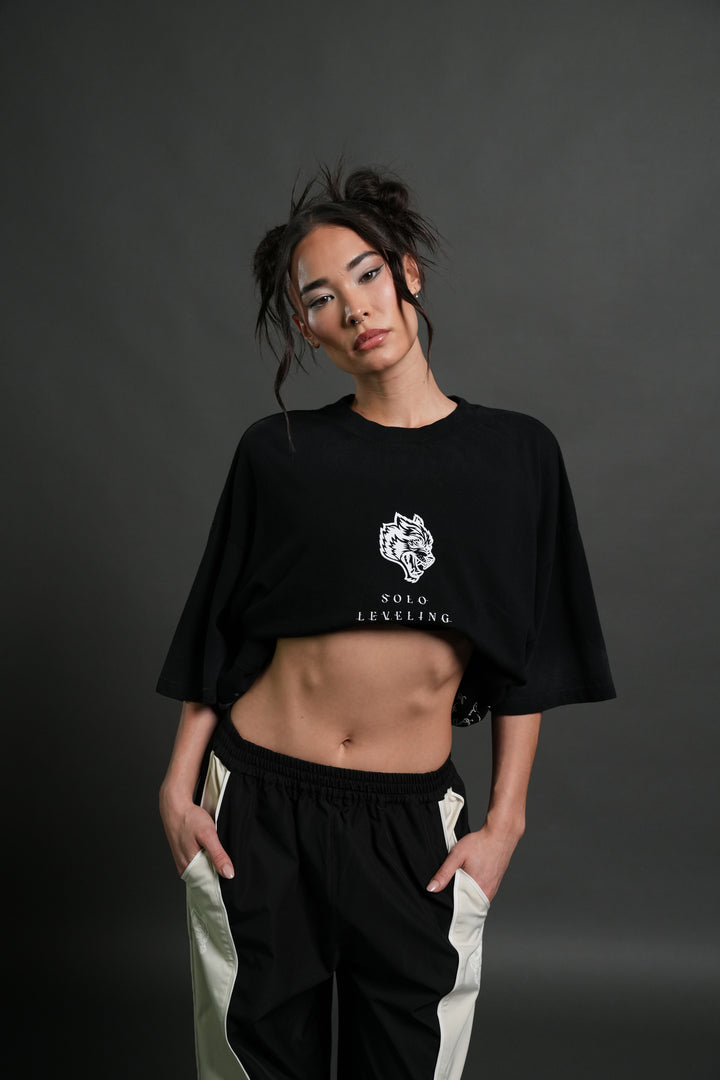 Celestial Knight Premium Oversized Tee in Black
