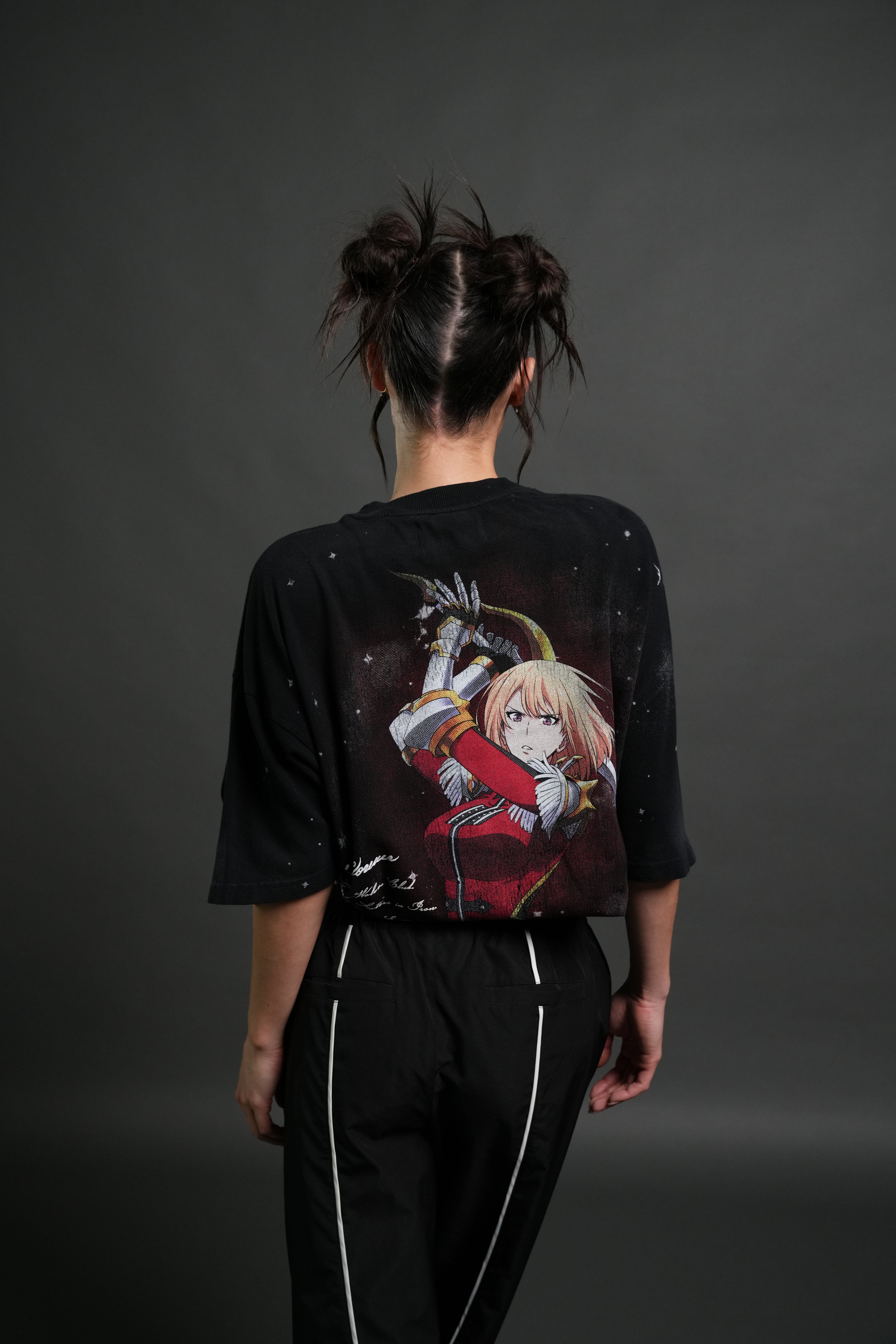 Celestial Knight Premium Oversized Tee in Black