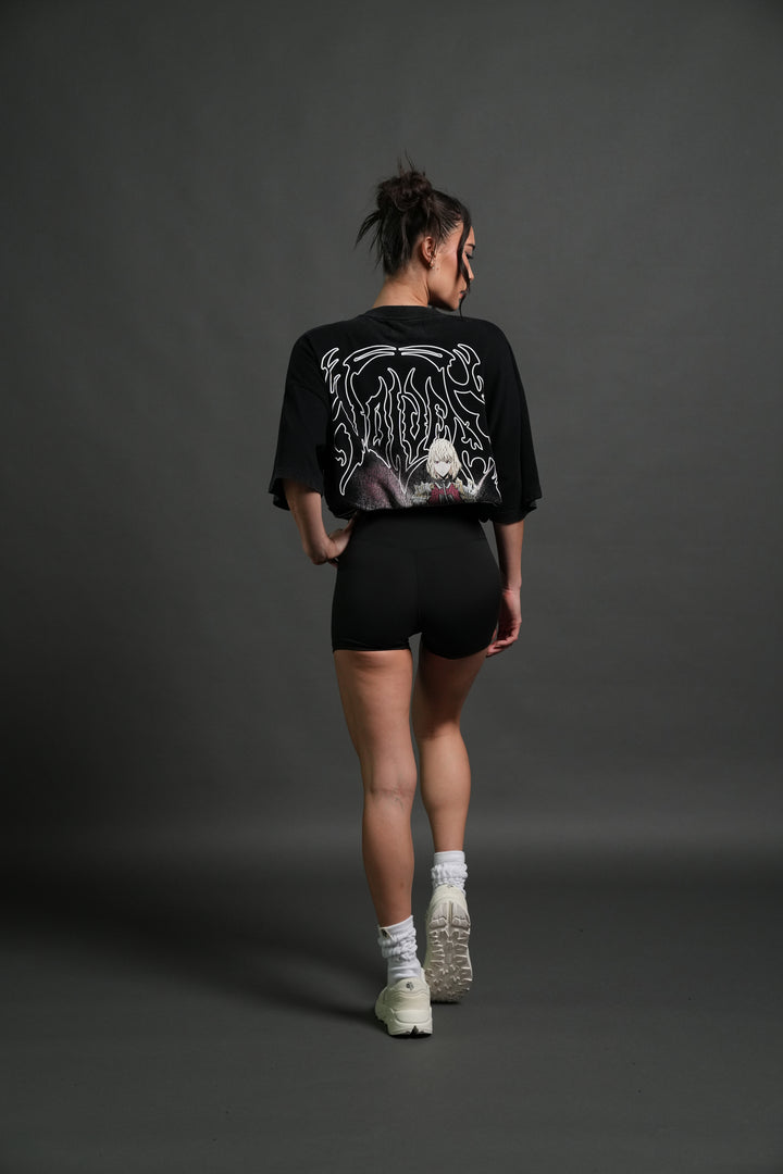 The Valkyrie Premium Oversized Tee in Black