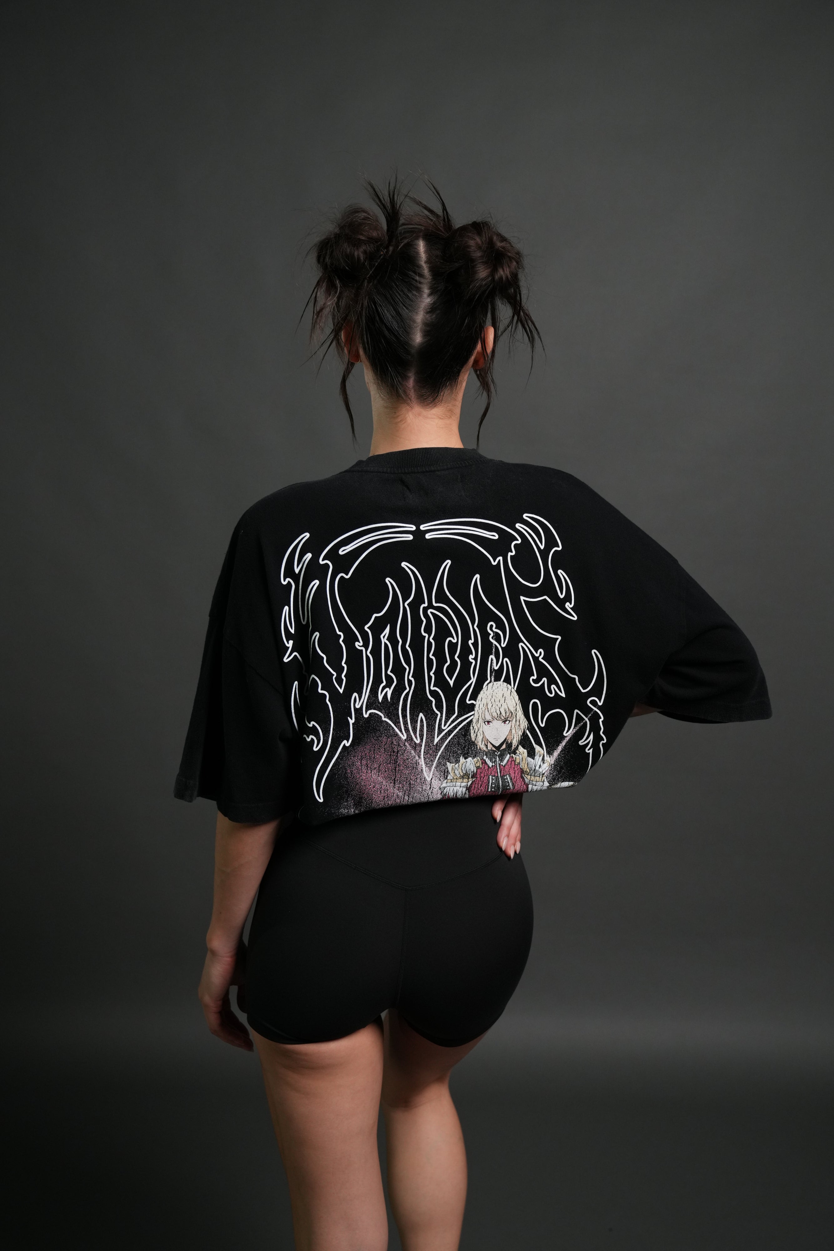 The Valkyrie Premium Oversized Tee in Black