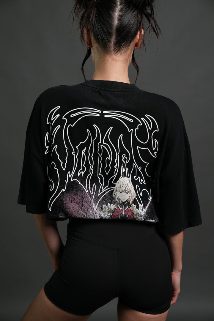 The Valkyrie Premium Oversized Tee in Black
