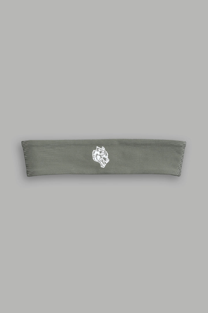 Wolf Head Energy Headband in Owen Green