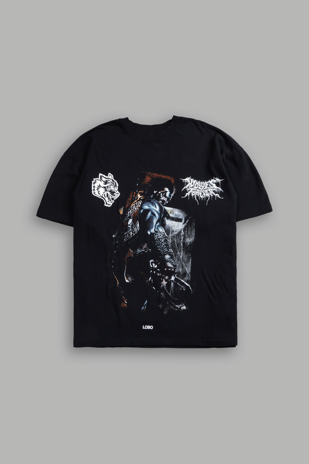 Lobo "Premium" Oversized Tee in Black