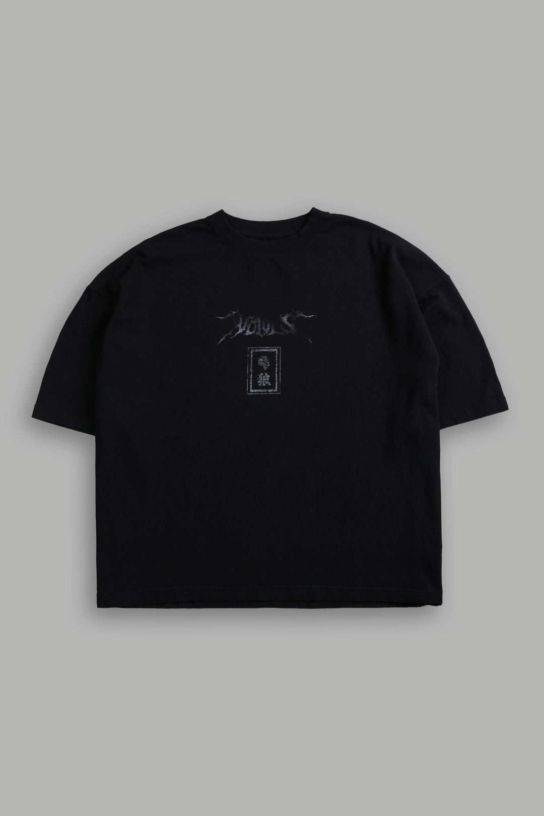 Oni Flash Grunge "Box Cut" Tee in Black