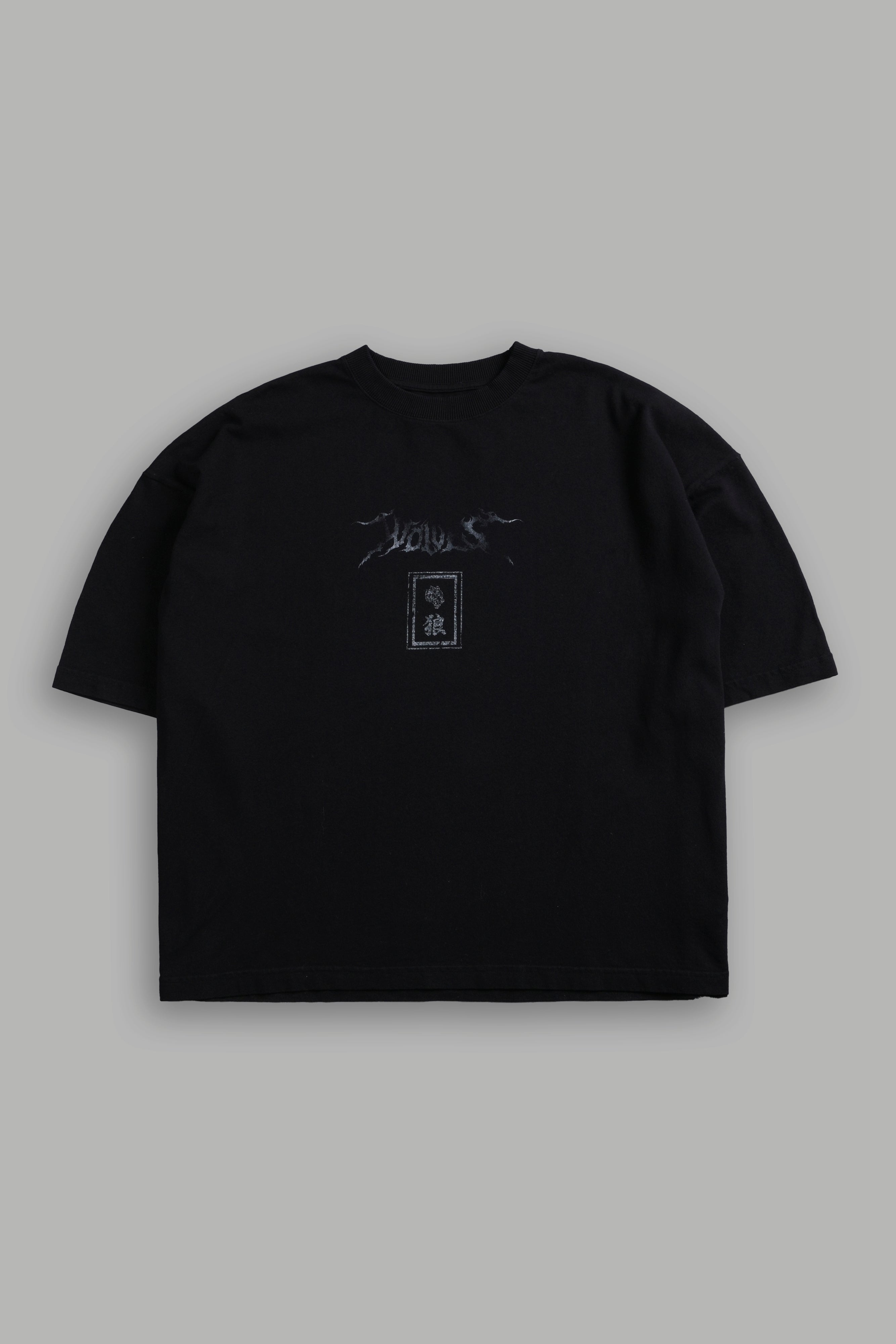 Oni Flash Grunge "Box Cut" Tee in Black