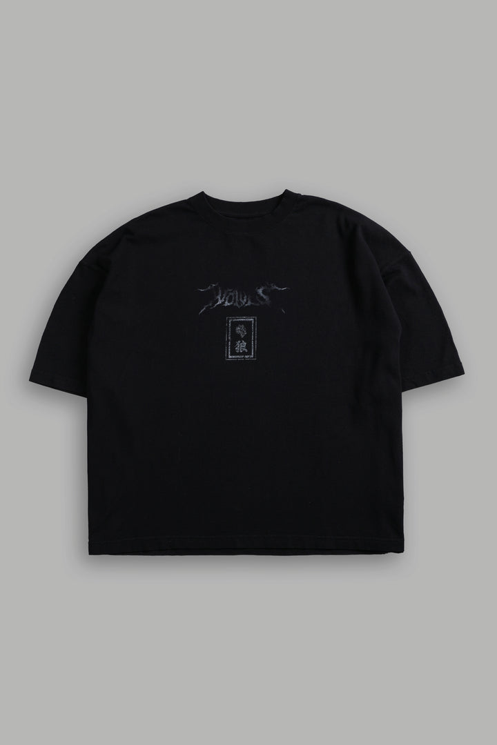 Oni Flash Grunge "Box Cut" Tee in Black