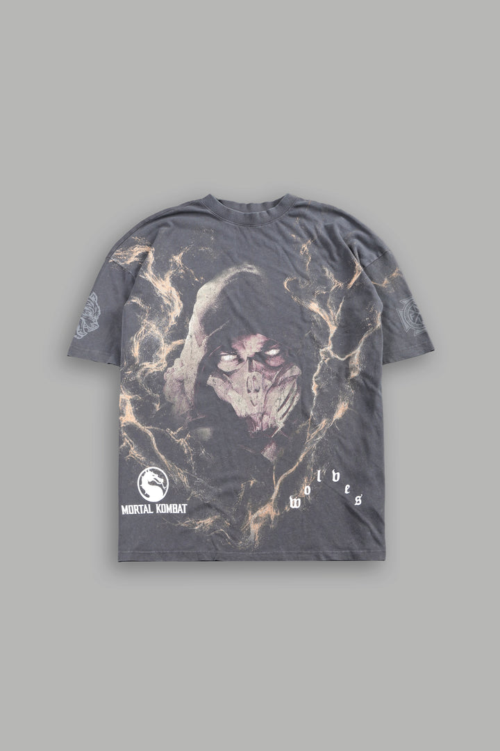 Scorpion Fire Premium Oversized Tee in Slate Gray