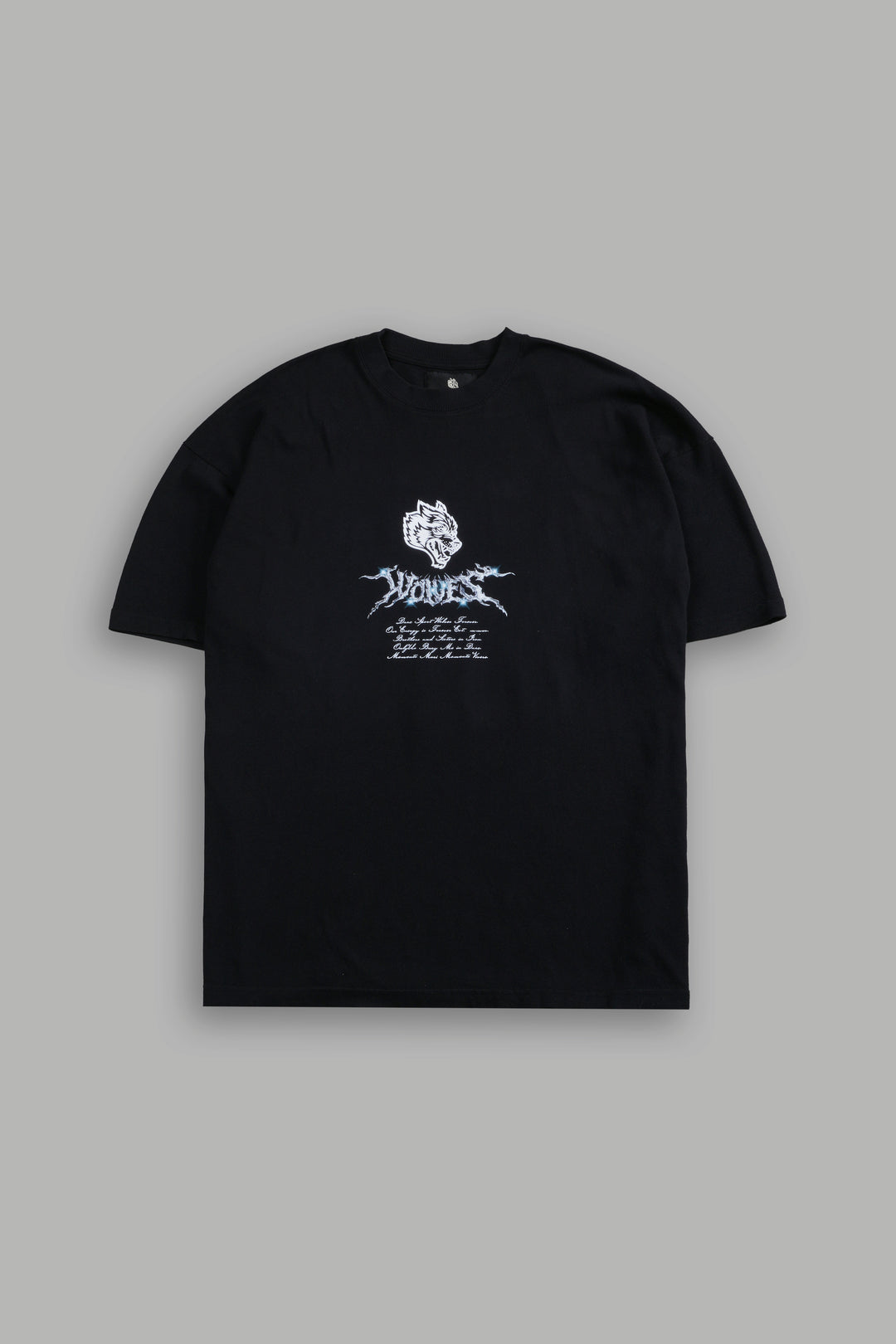 Iron Moth "Premium" Oversized Tee in Black