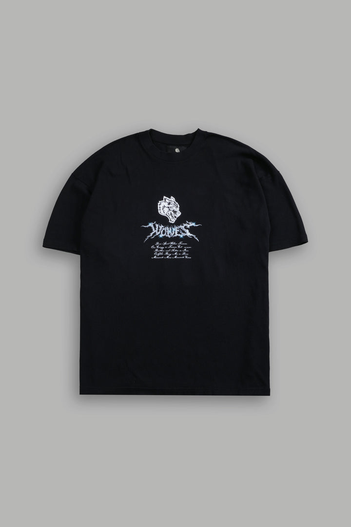 Iron Moth "Premium" Oversized Tee in Black