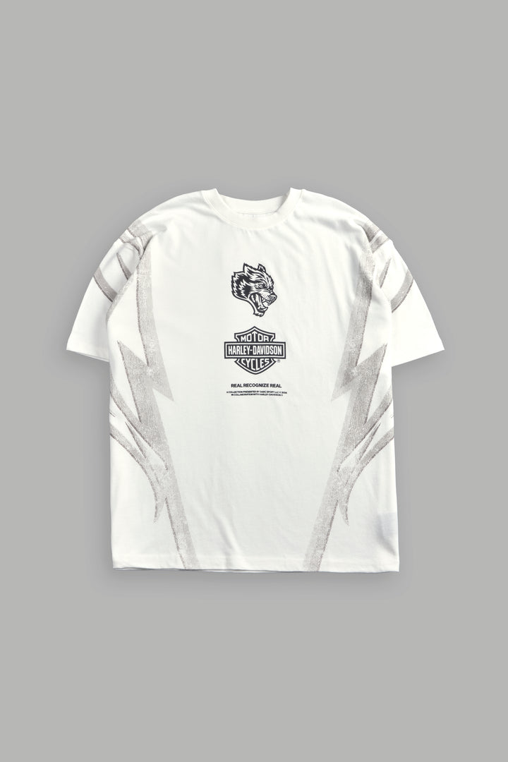 Real Recognize Real Unisex Premium Oversized Tee in Cream