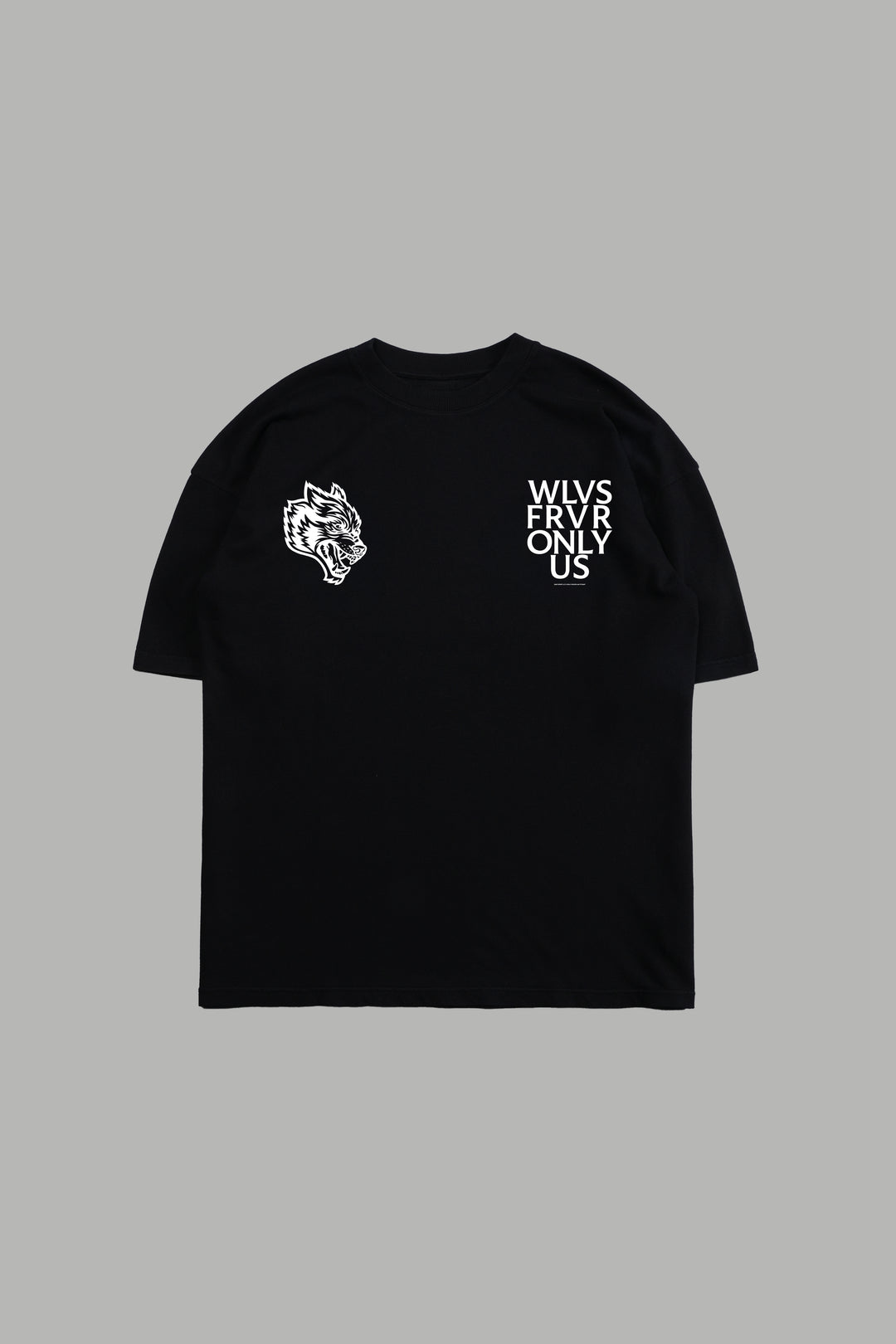 The Wolf and the Lamb "Premium" Oversized Tee in Black