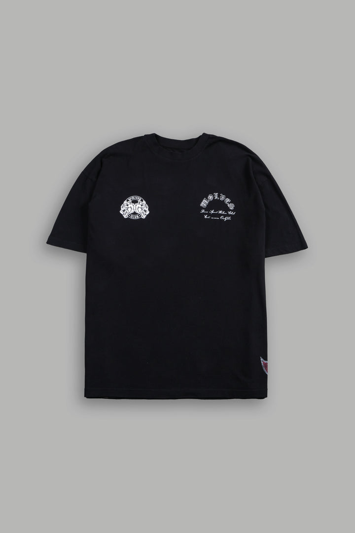 No Pain No Gain Premium Oversized Tee in Black