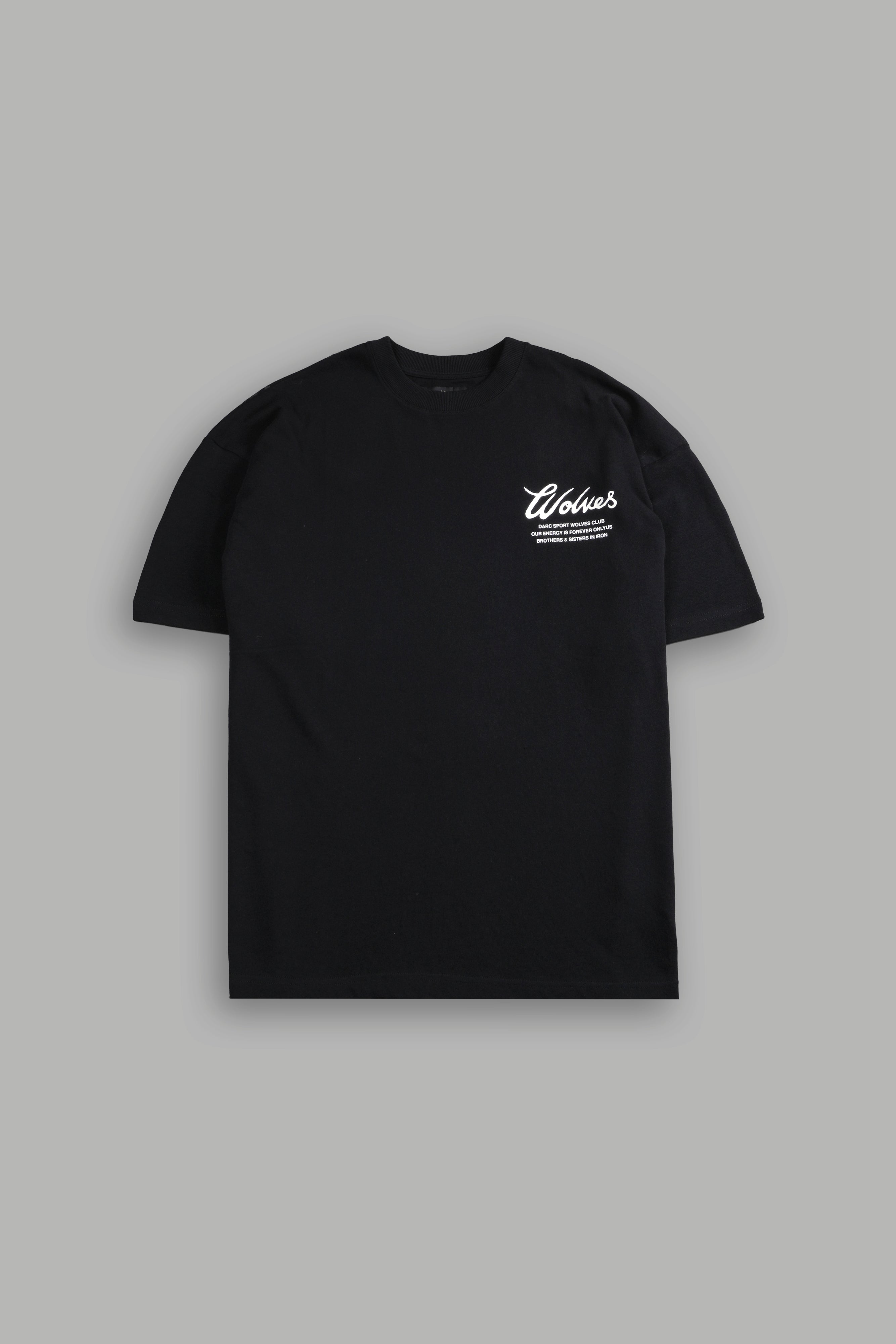 Western Wolves Forever "Premium" Oversized Tee in Black
