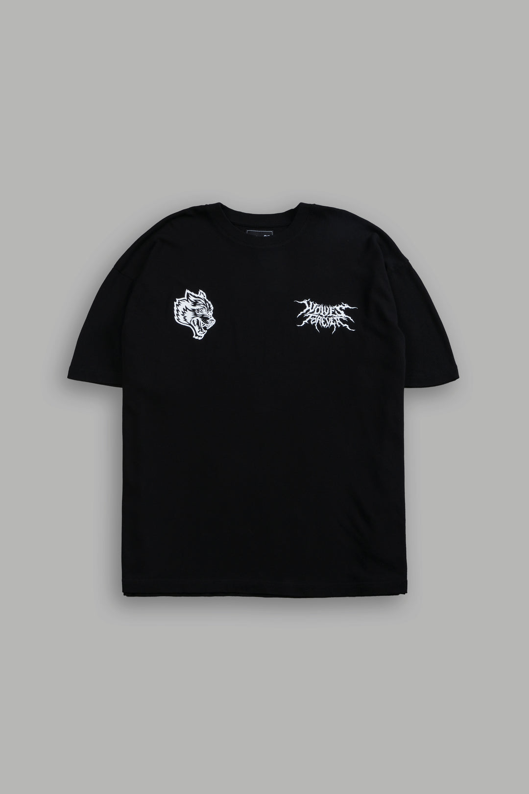 Cha Hae-In "Side By Side" Series Premium Oversized Tee in Black