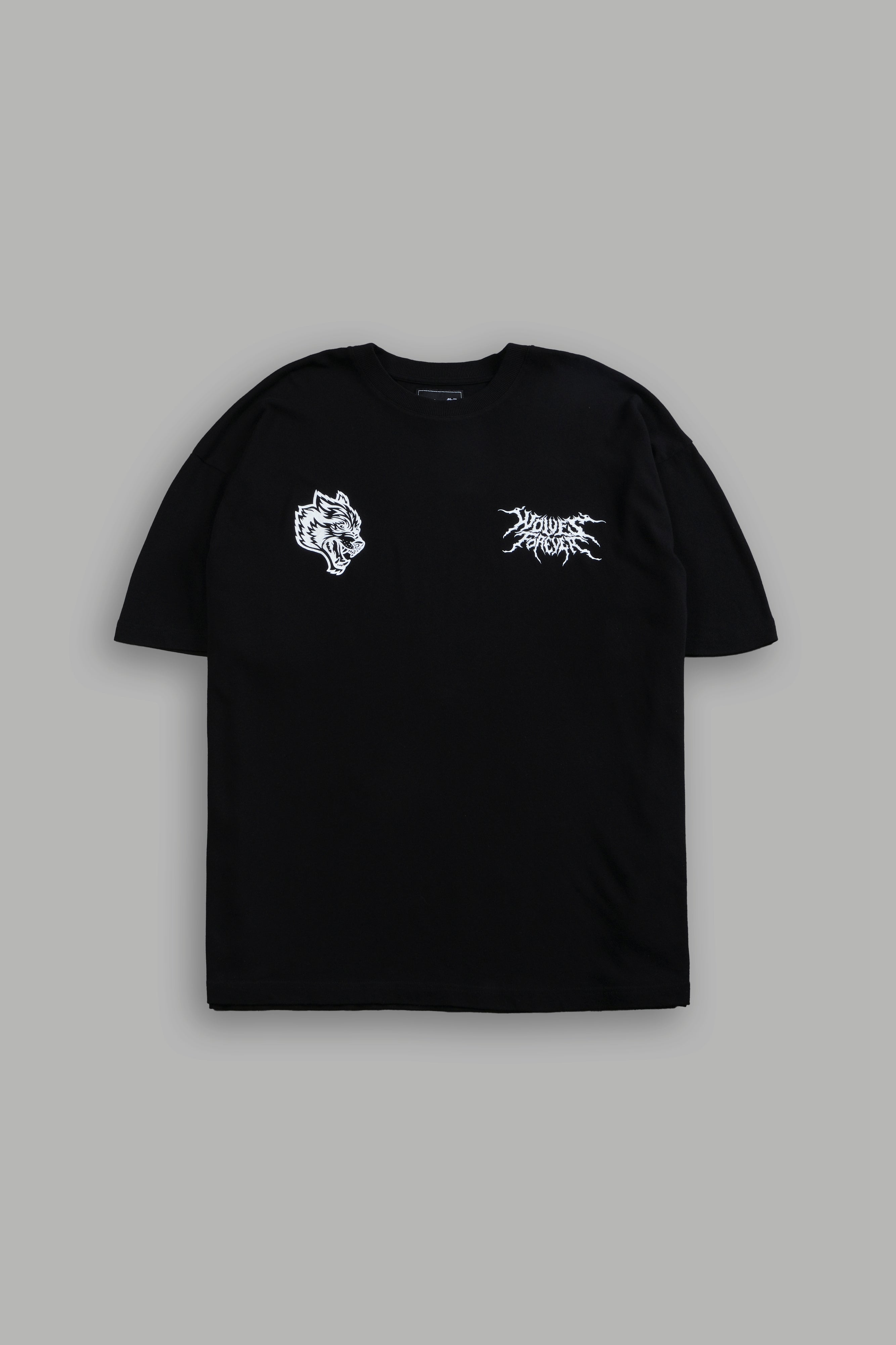 Cha Hae-In "Side By Side" Series Premium Oversized Tee in Black