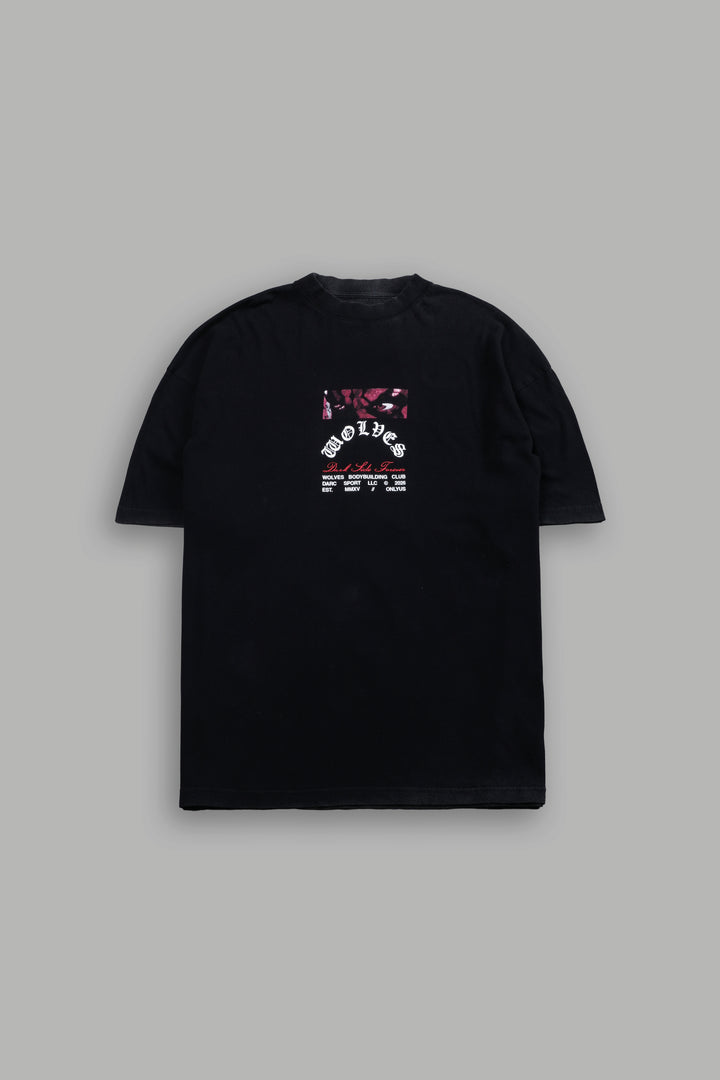 The Shadow Premium Oversized Tee in Black